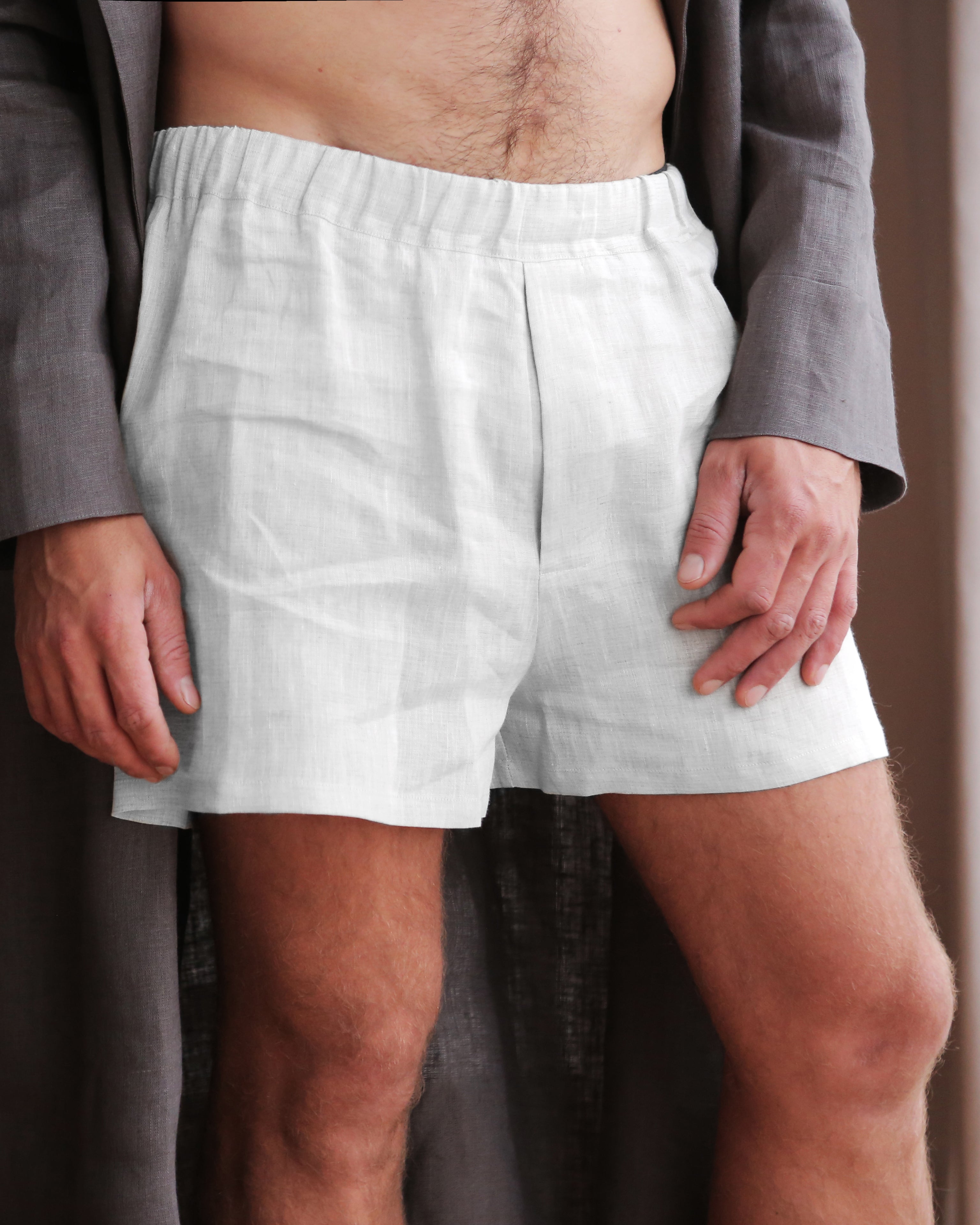 Gift SET of Mens linen underwear + sleep mask