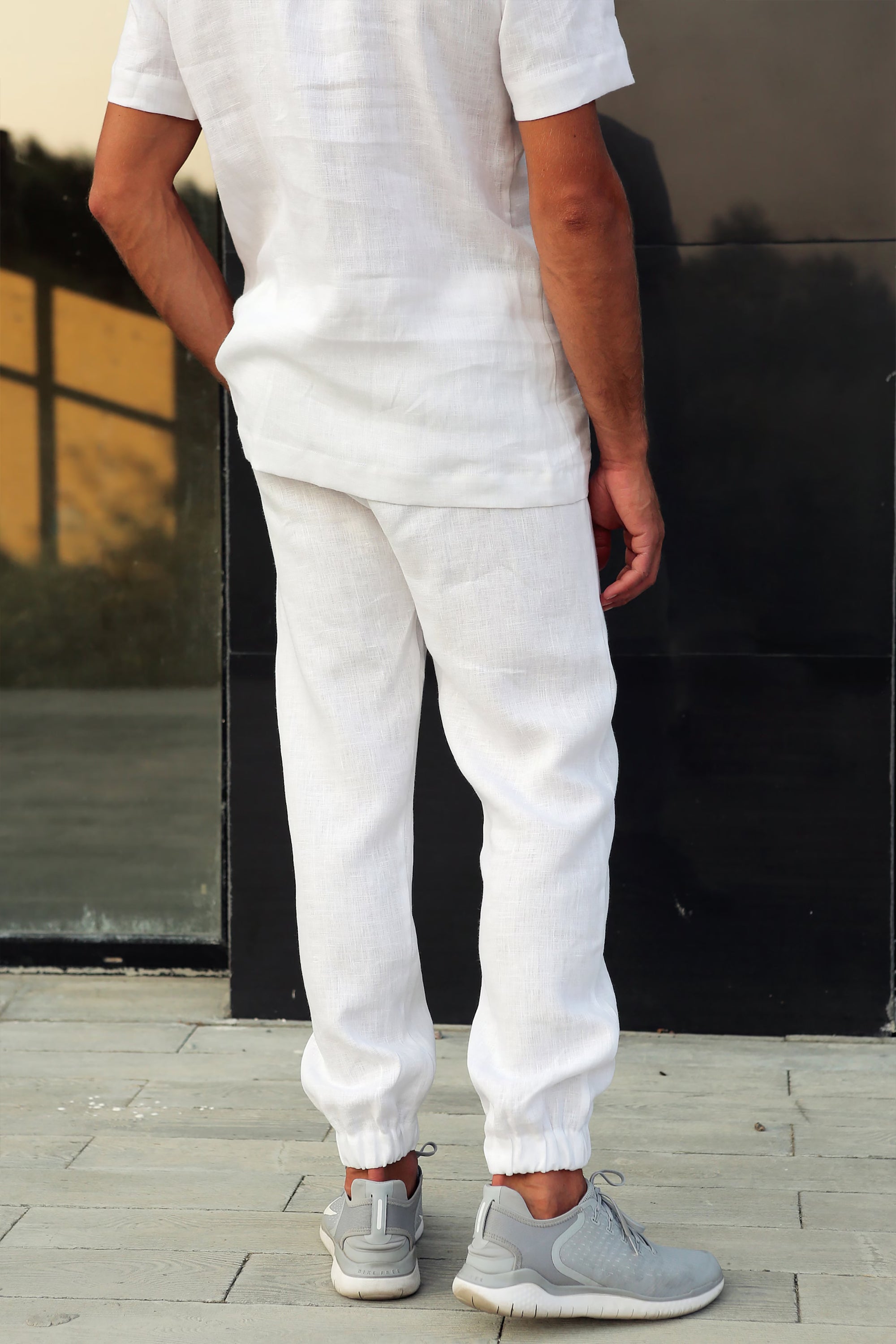 Men’s Linen Pants MOUNTAIN ASH in White