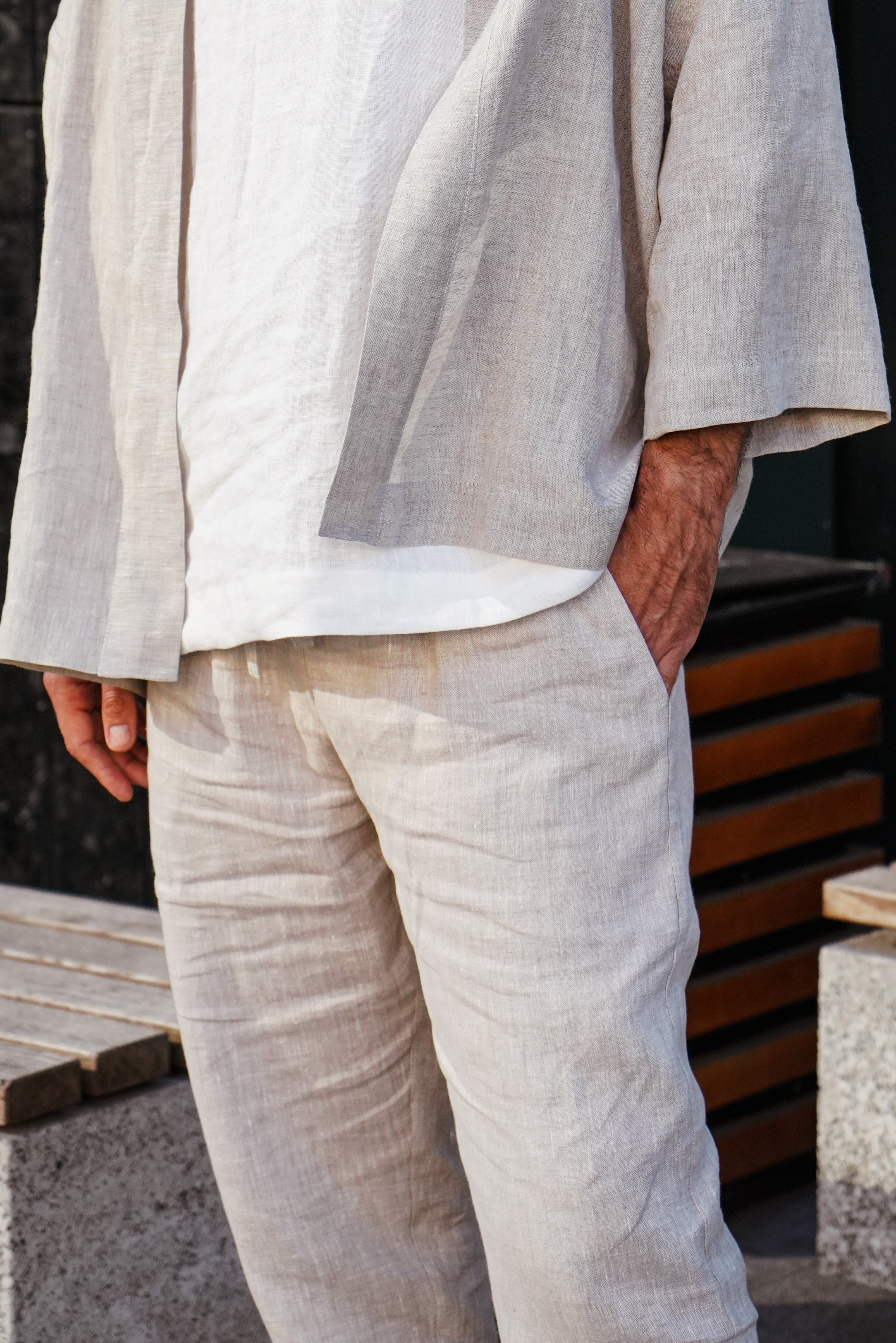 Men’s linen pants MOUNTAIN ASH in Beige