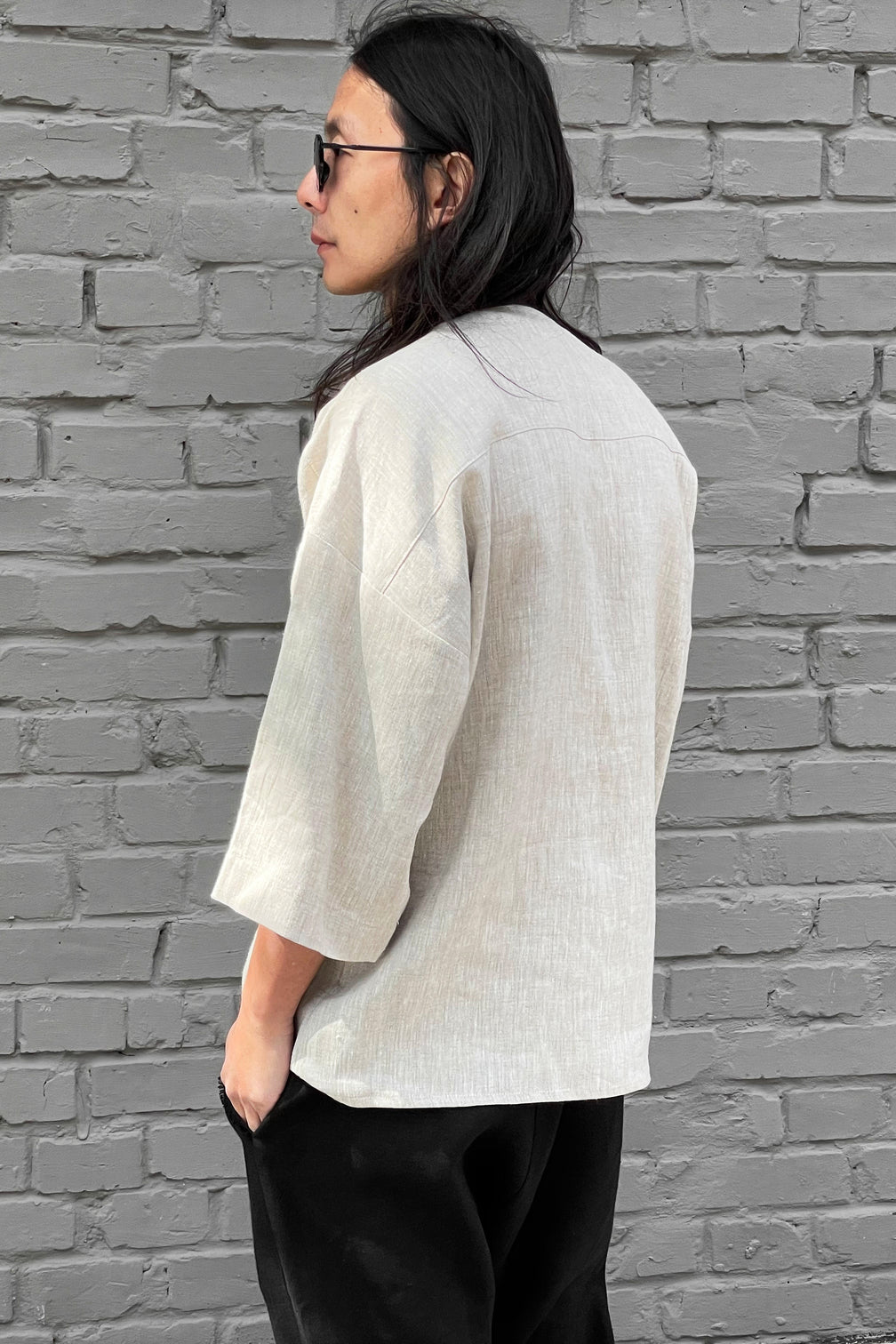 Men’s Oversized Linen Shirt IROKO - IN STOCK