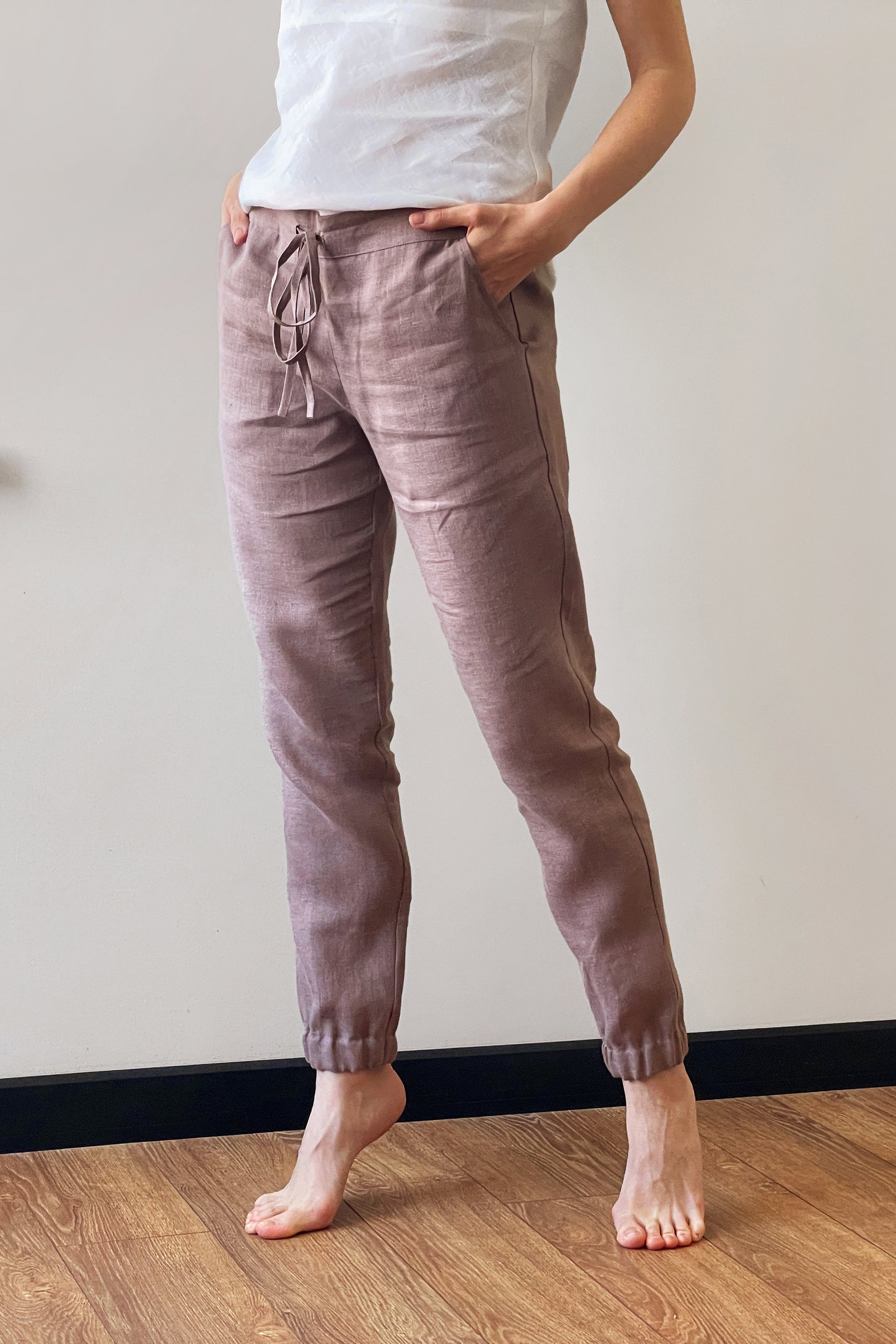 Women’s Linen Pants NARA in Latte