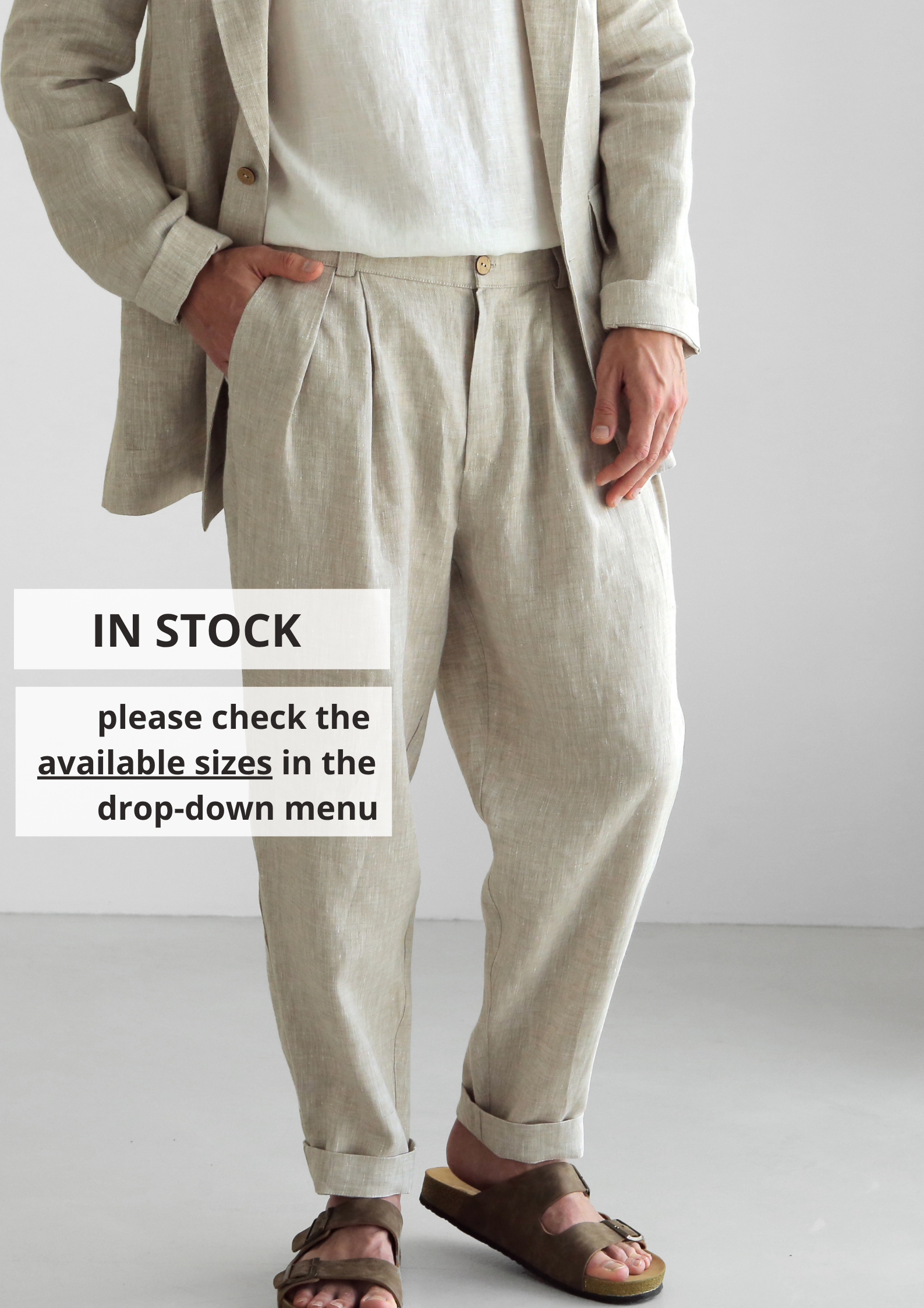 Loose Pleated Pants CEDAR - IN STOCK