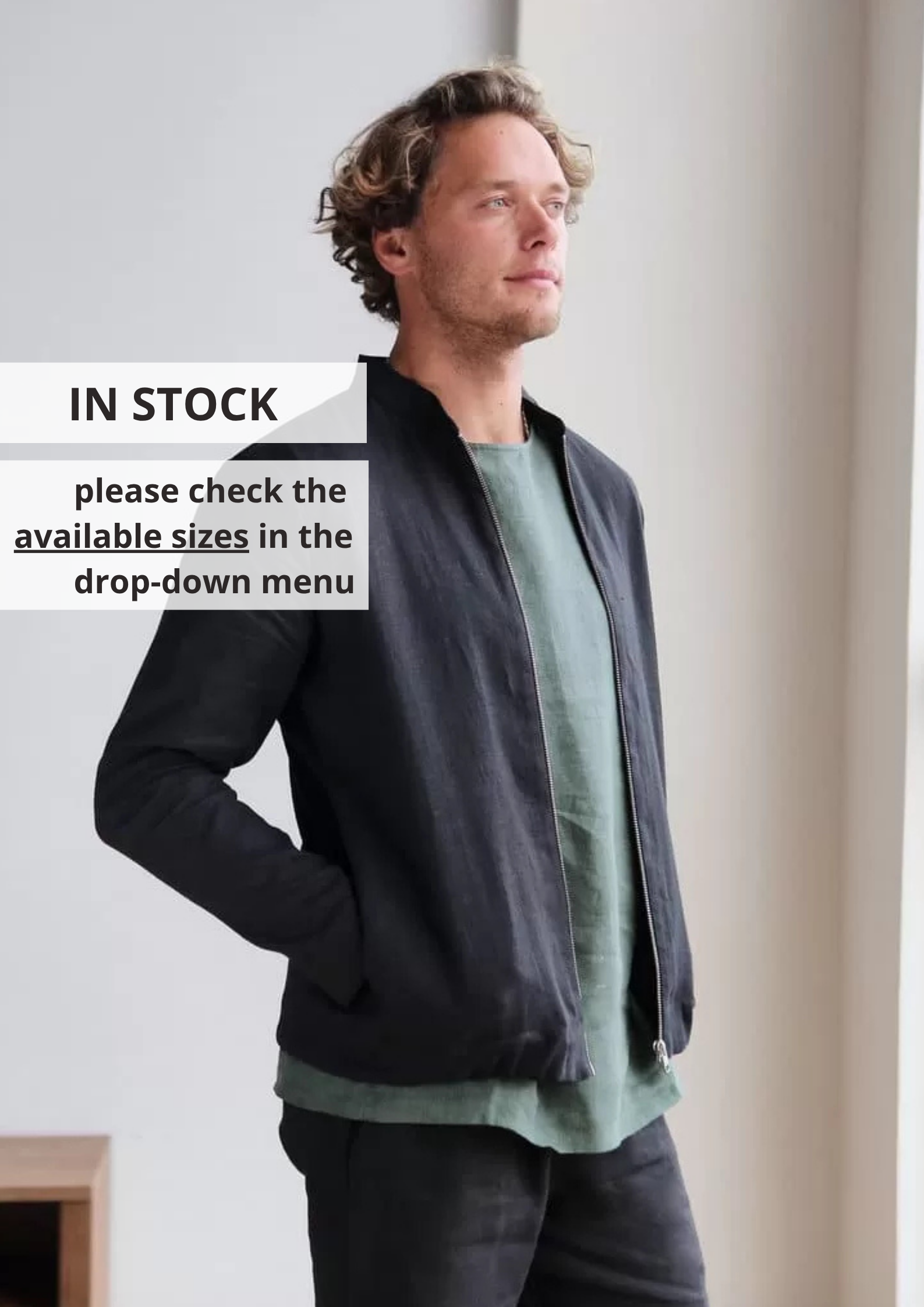 Men’s Linen Bomber MULBERRY - IN STOCK