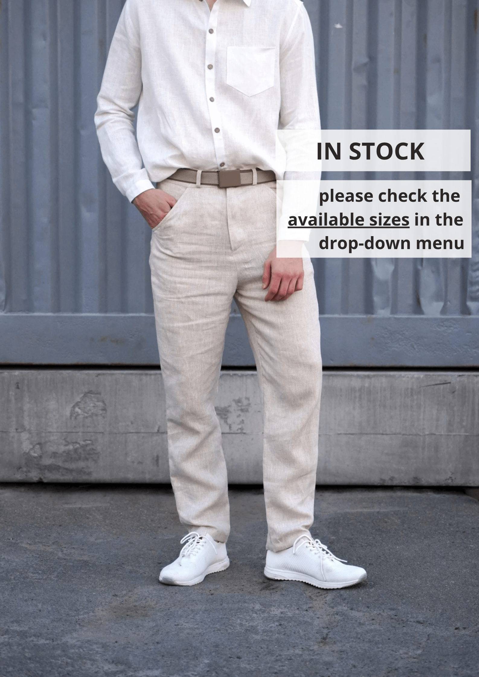 Men’s classic fit trousers LAUREL - IN STOCK