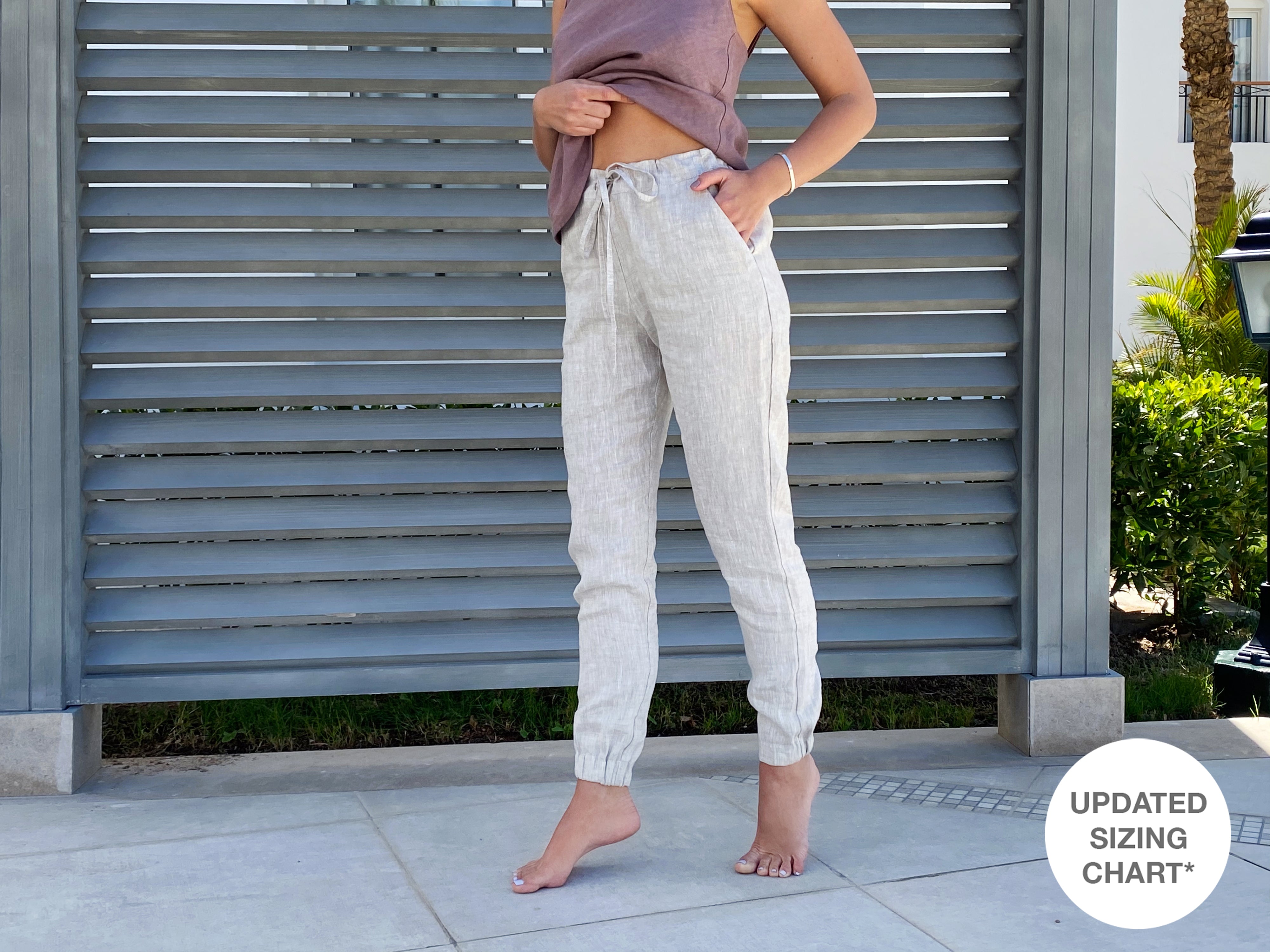 Women’s Linen Pants NARA in Beige