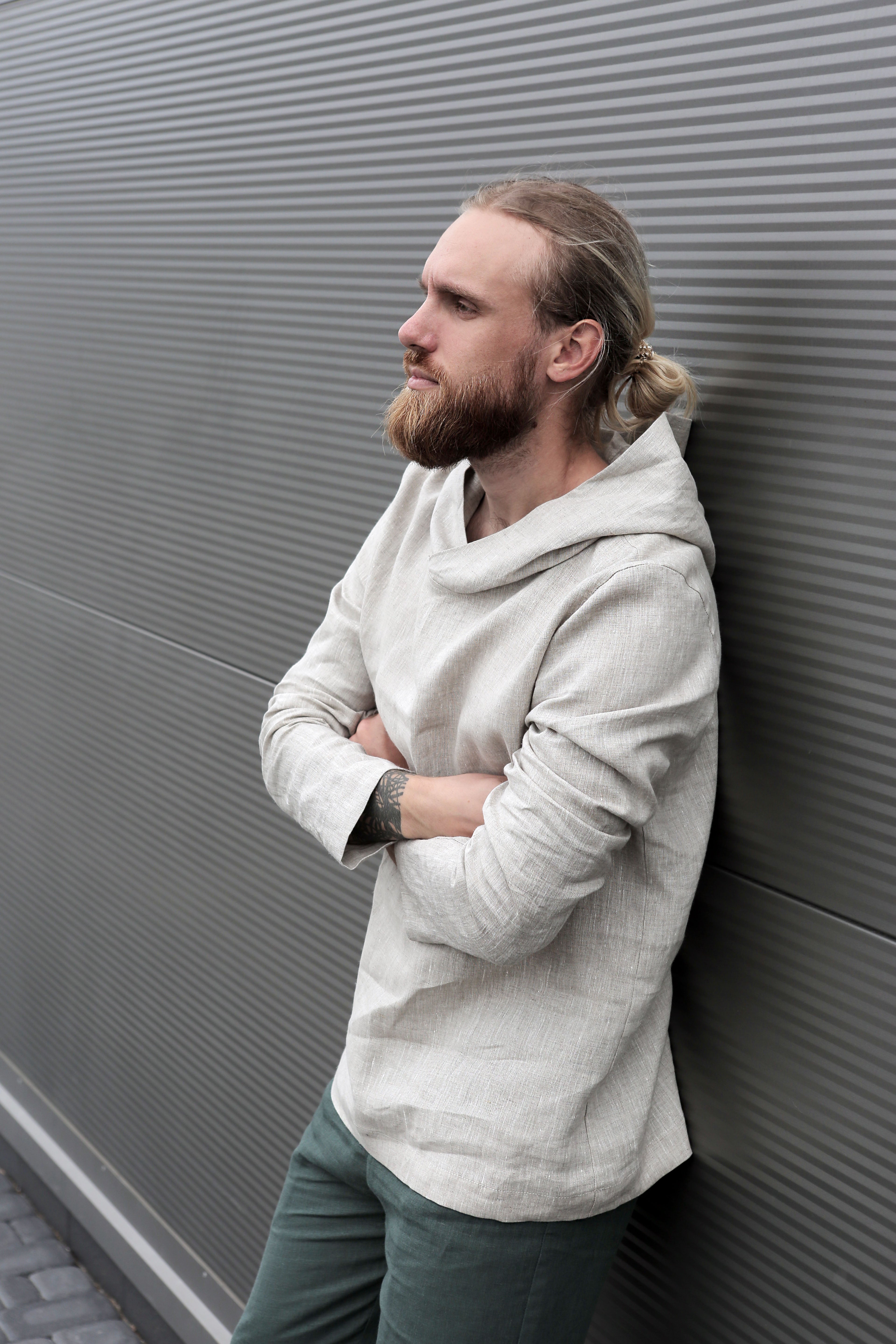Men’s Linen Hoodie BALSA - US WAREHOUSE
