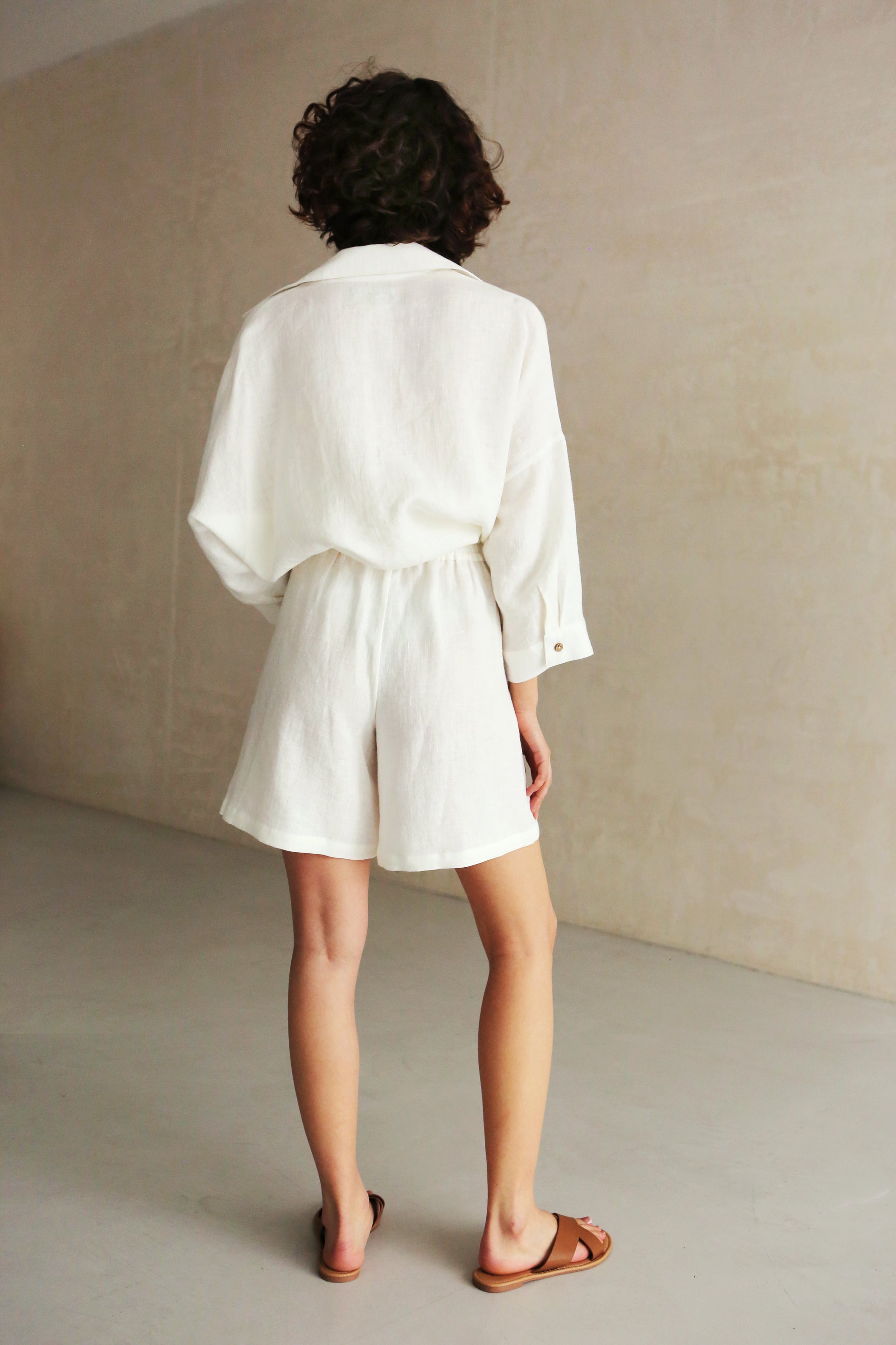 Women’s Linen Shirt FENNEL in Cream