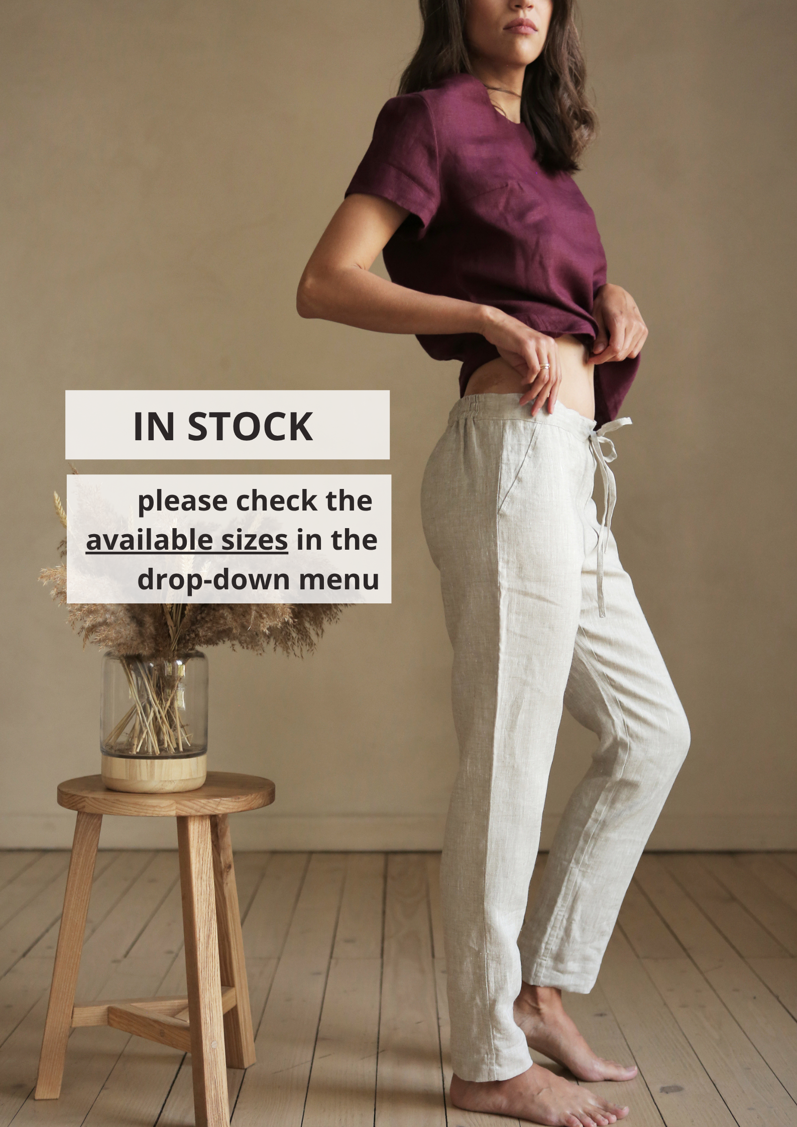 Women’s Linen Pants ANISE - IN STOCK