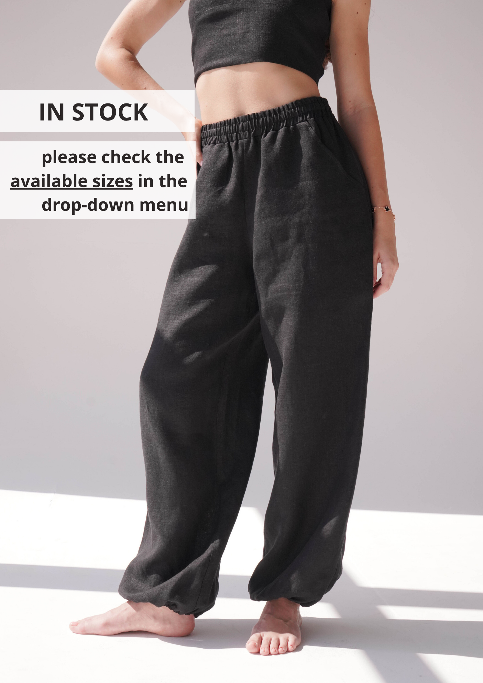 Women’s Linen Pants PEONY - IN STOCK