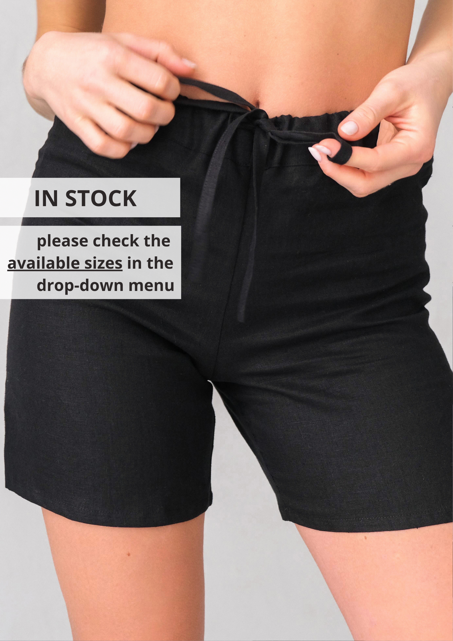 Women’s Linen Shorts SALVIA - IN STOCK