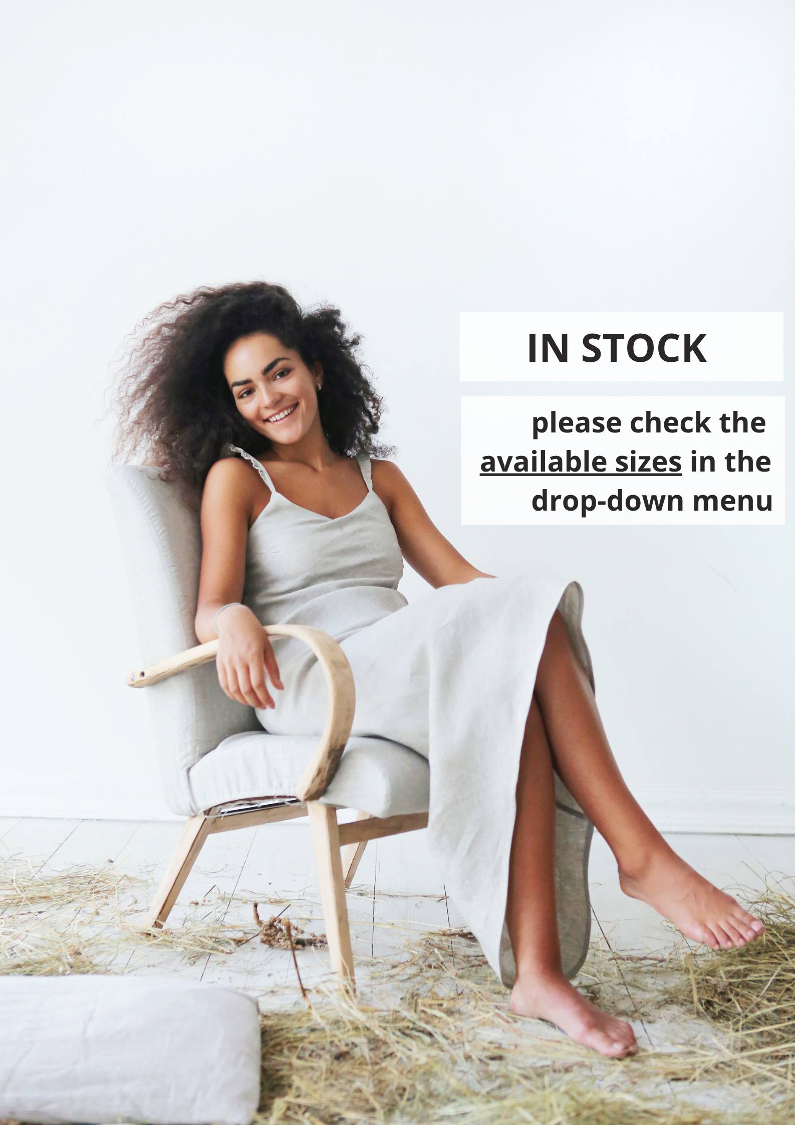 Women’s Maxi Linen Dress IRIS - IN STOCK