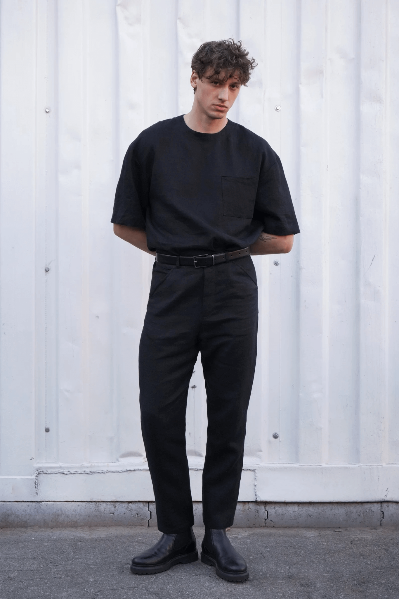 black dress trousers Men’s classic fit trousers LAUREL in Black, S-32