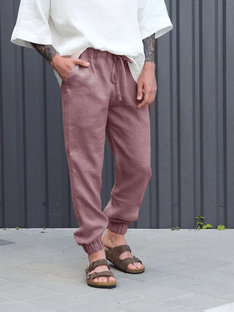 Men’s linen pants MOUNTAIN ASH in Latte