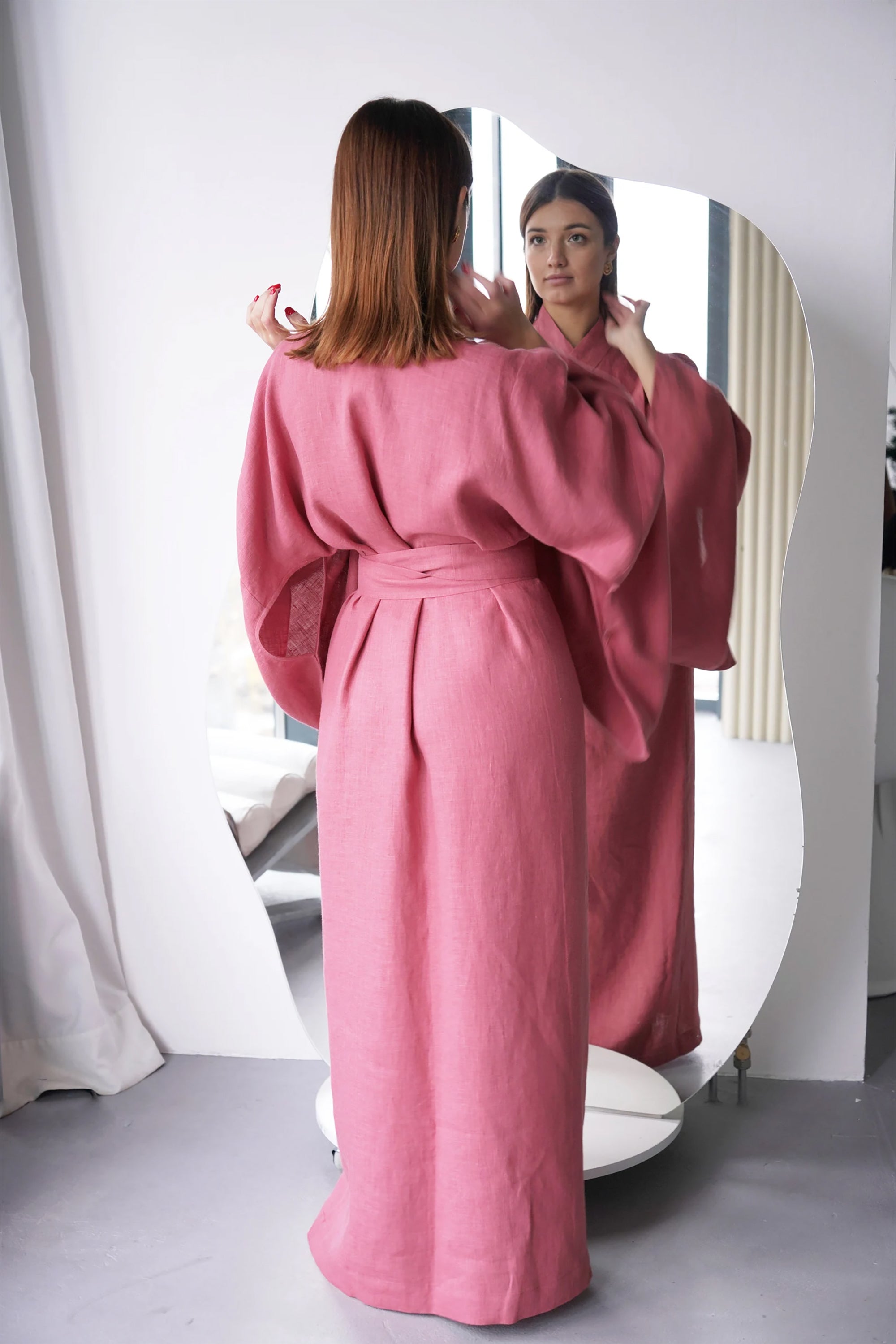 Japanese Style Kimono CAMELIA in Peach