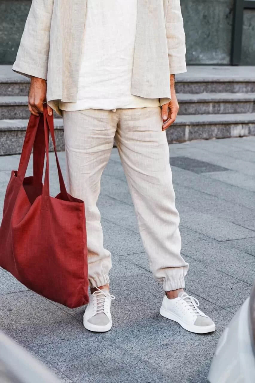 Men’s linen pants MOUNTAIN ASH in Beige