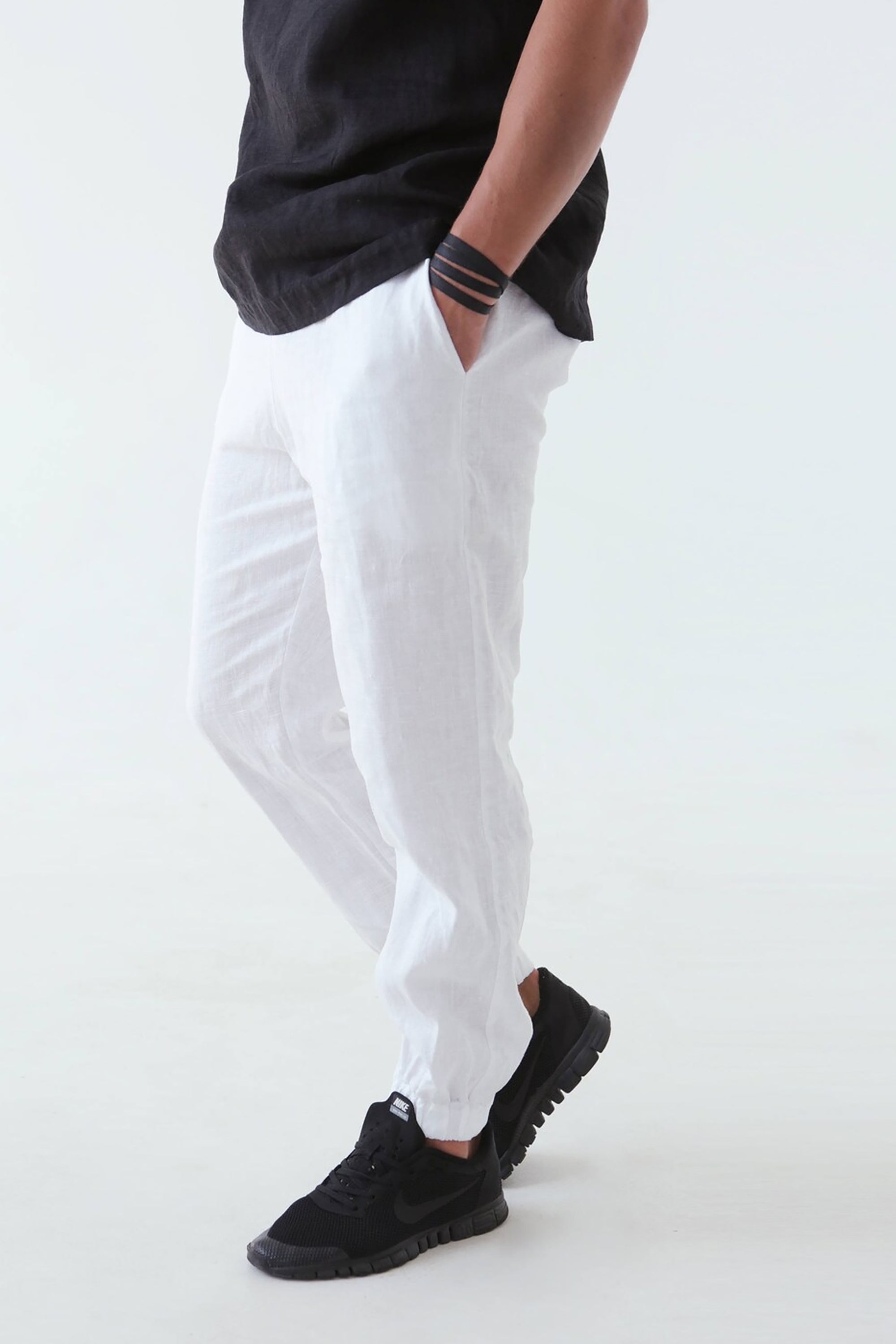 Men’s linen pants MOUNTAIN ASH in White
