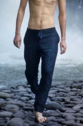 Men’s linen pants MOUNTAIN ASH in Black