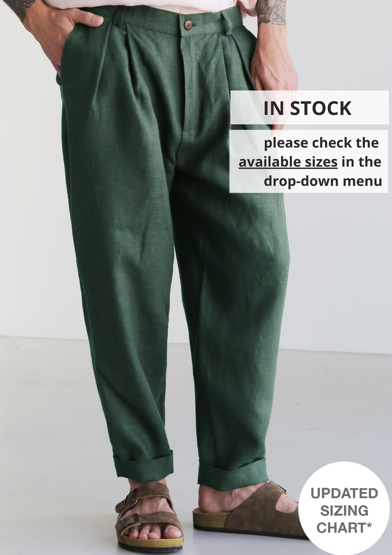 Loose Pleated Pants CEDAR - IN STOCK