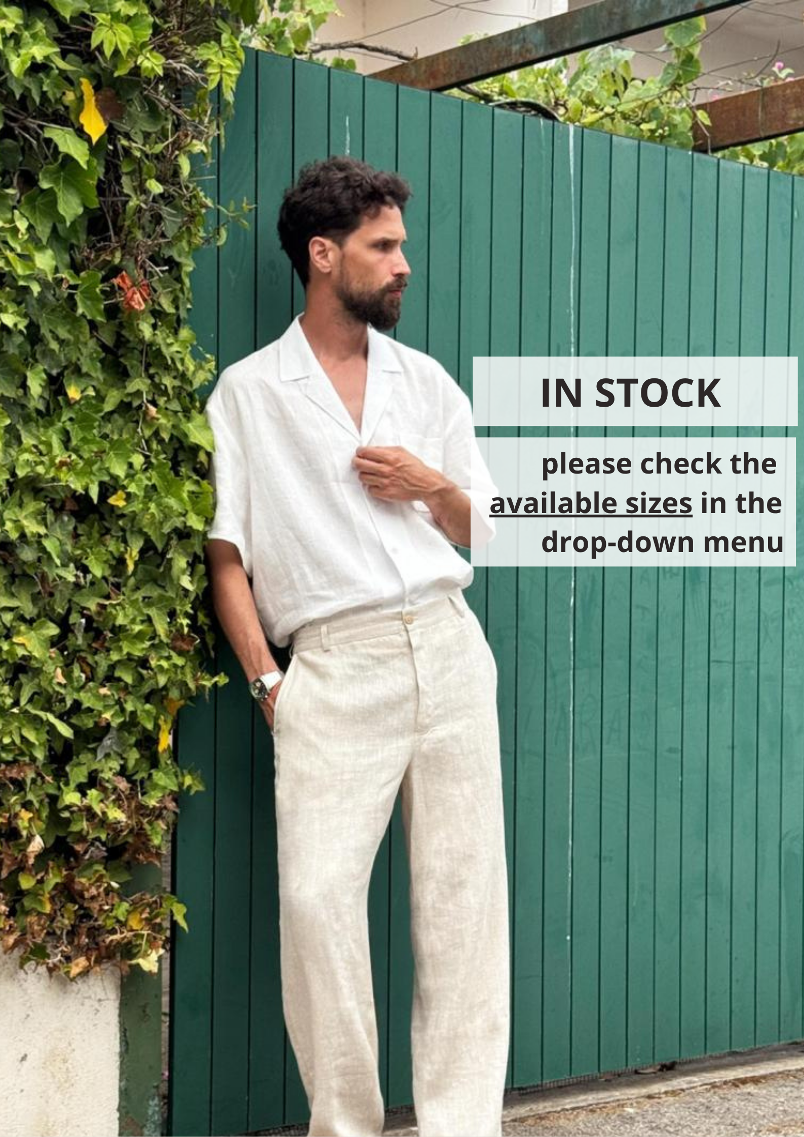 Men’s Linen Relaxed Straight Pants AVENS - IN STOCK