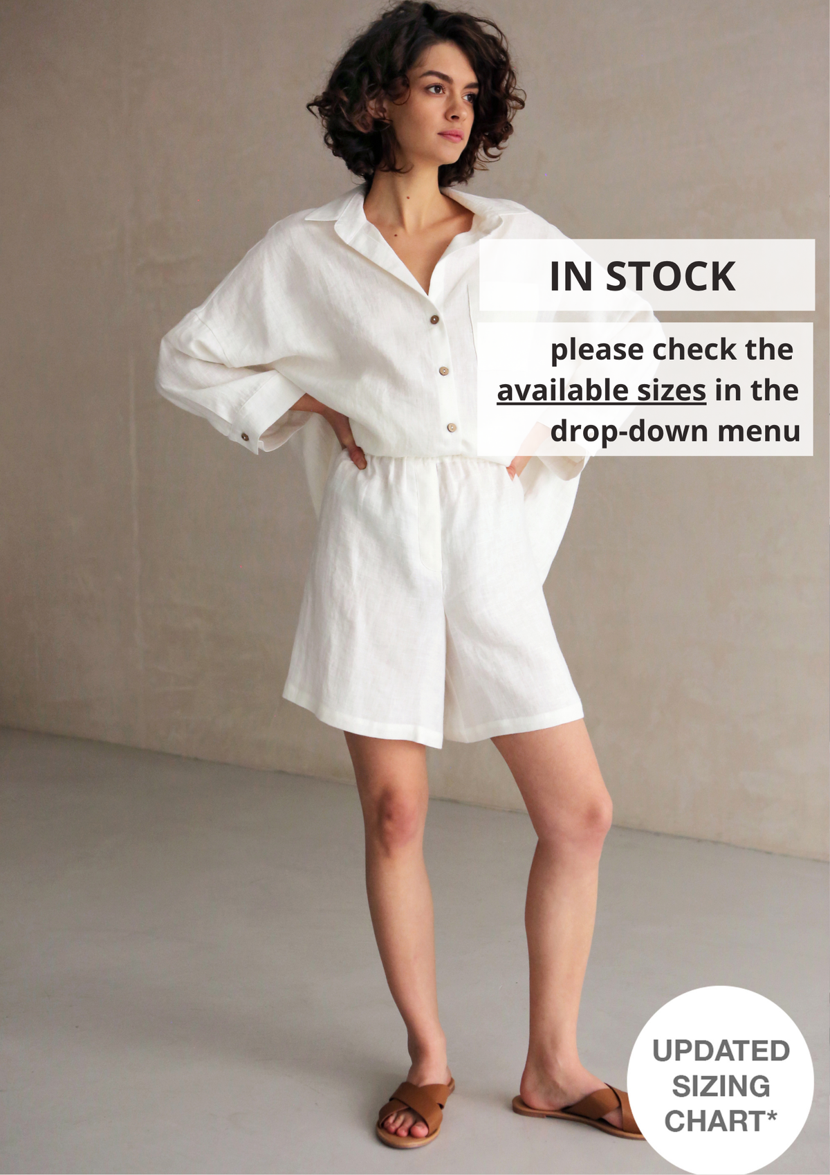 Women’s Linen Shorts BELLA - IN STOCK