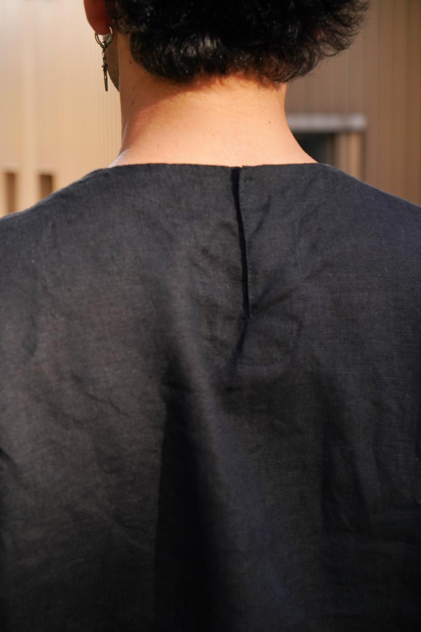 Men’s Oversized Linen T-Shirt SUMIRE in Black