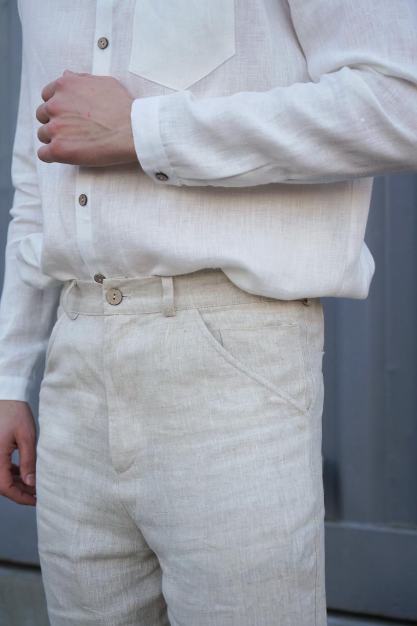 Men’s classic fit trousers LAUREL in Beige