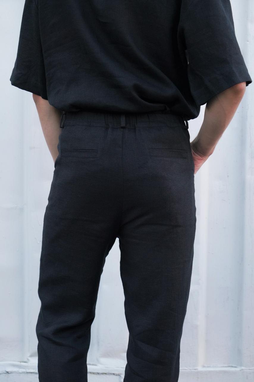 Men’s classic fit trousers LAUREL in Black