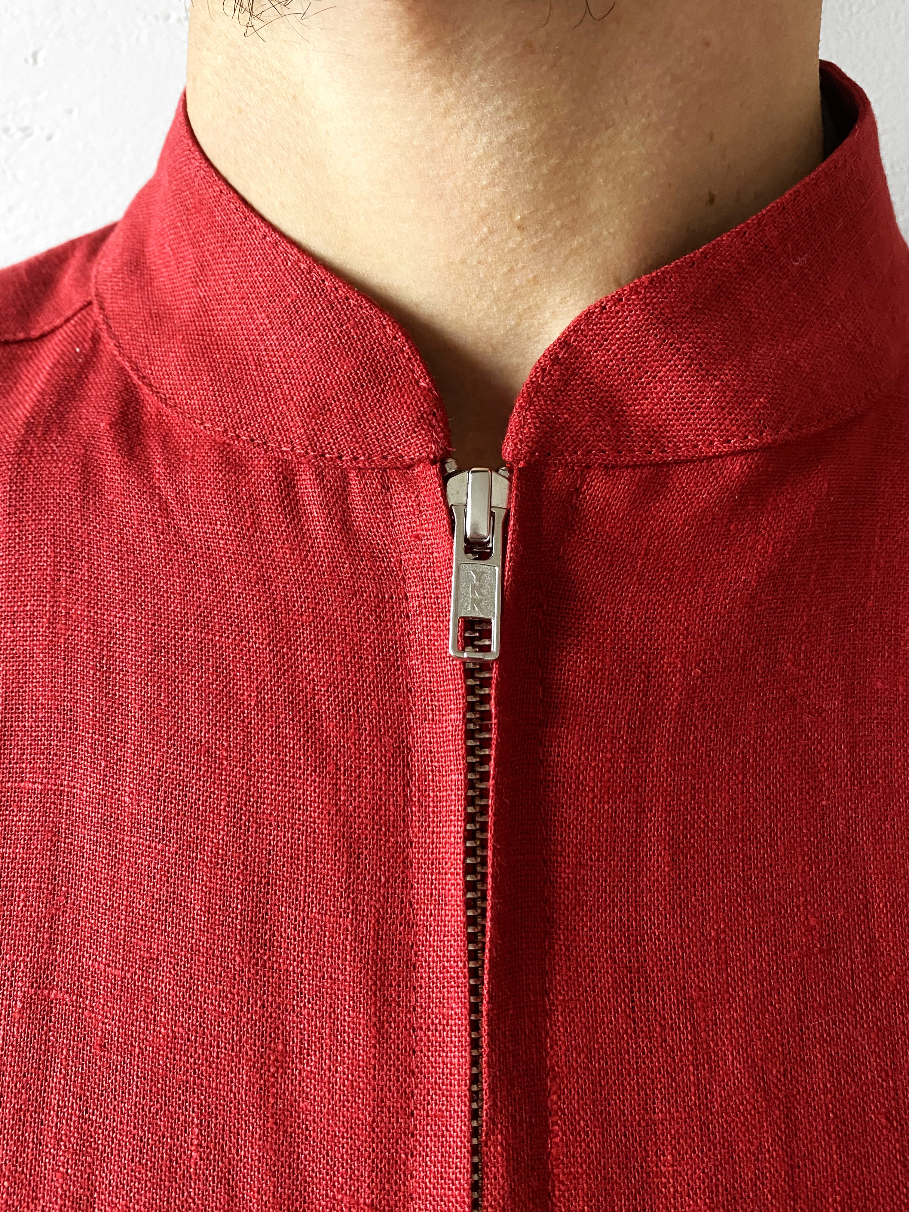 Mens Linen Jumpsuit PALO SANTO in Red