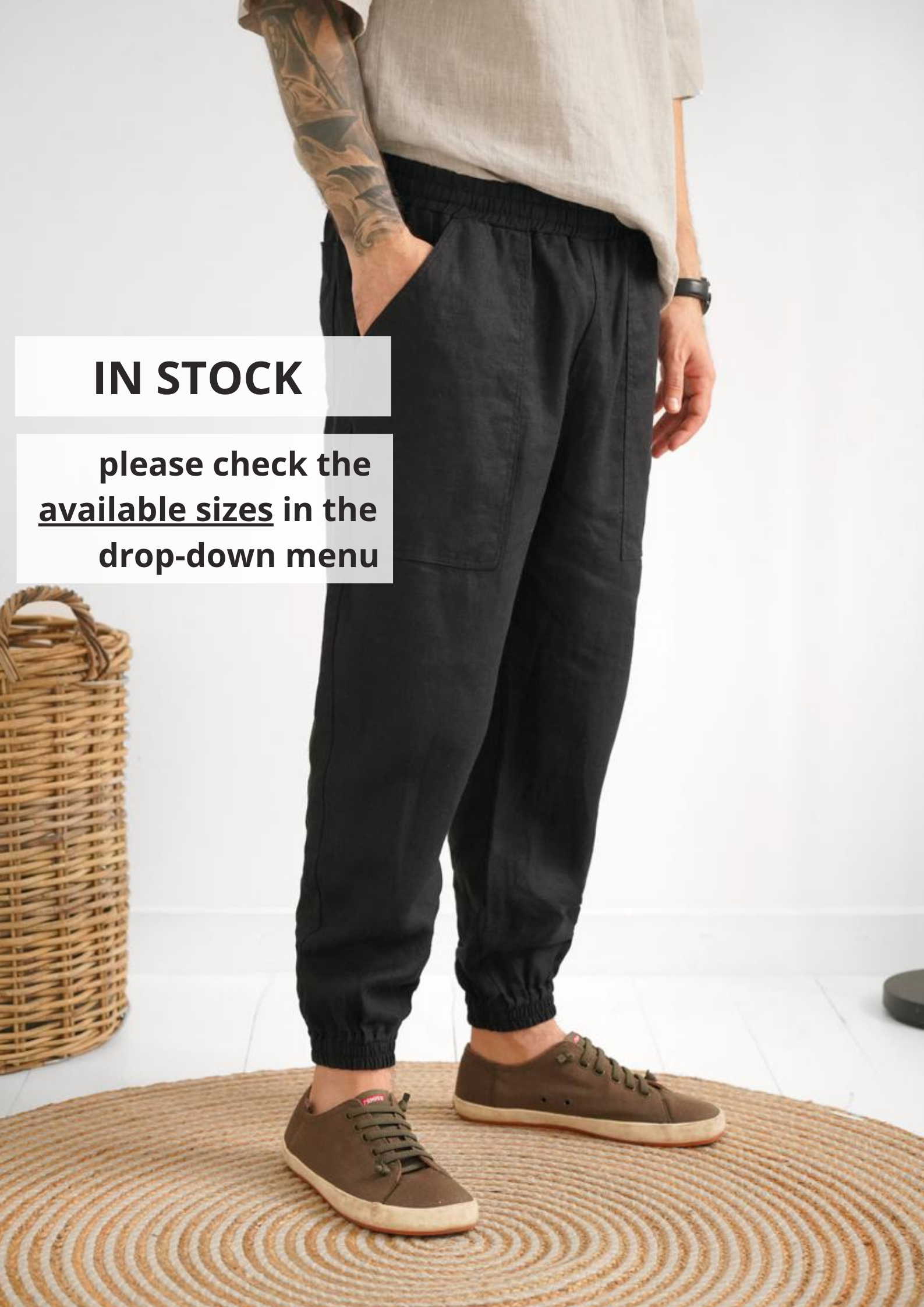 Men’s linen pants ALDER - IN STOCK