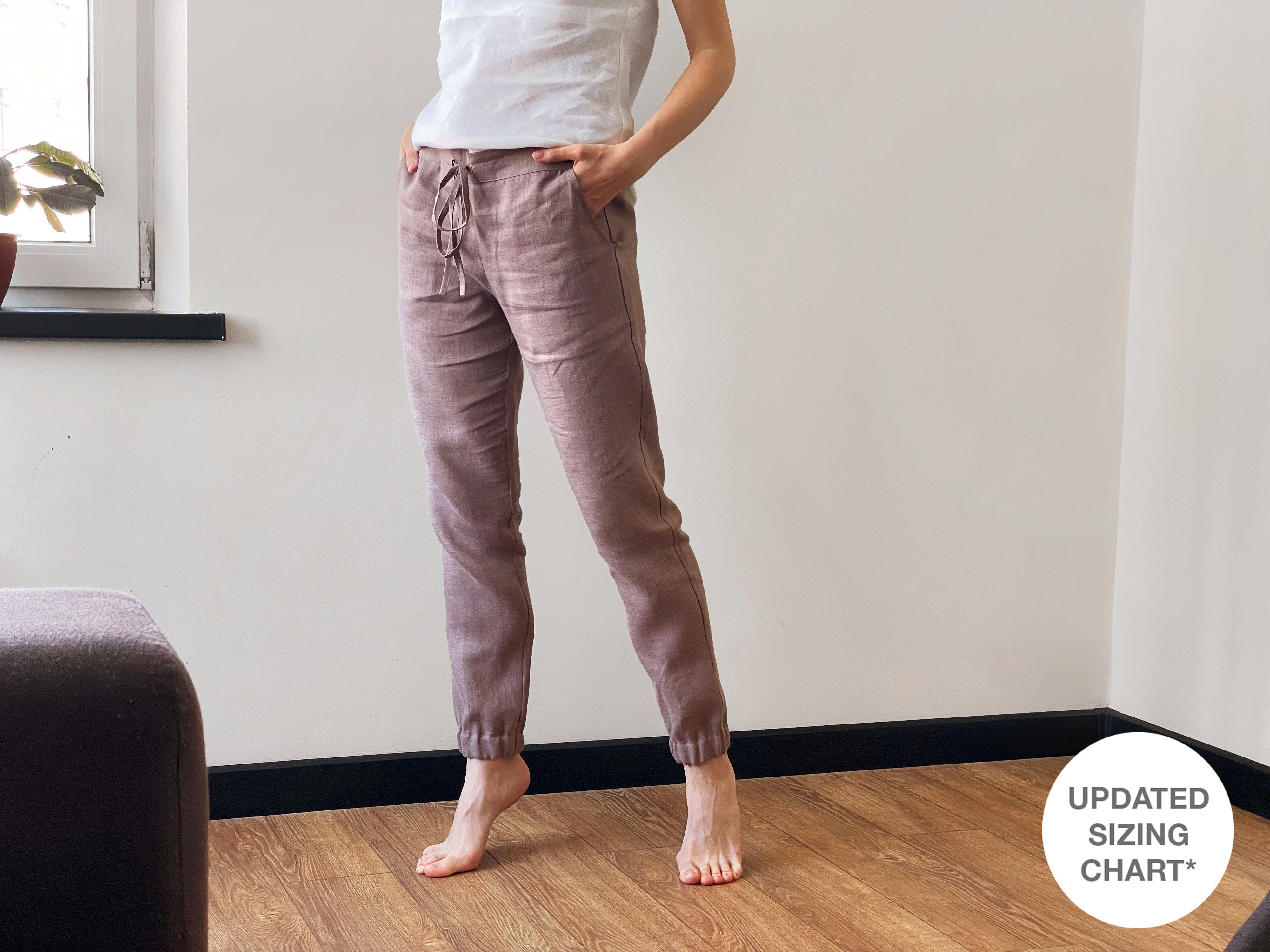 Women’s Linen Pants NARA in Latte