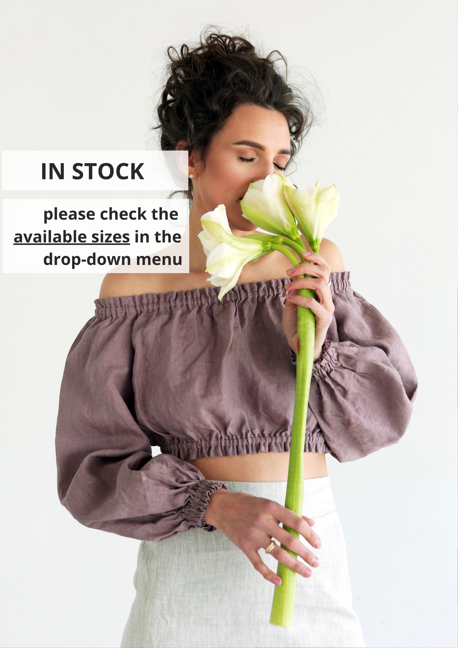 Off-The-Shoulder Crop Top ORCHIS - IN STOCK