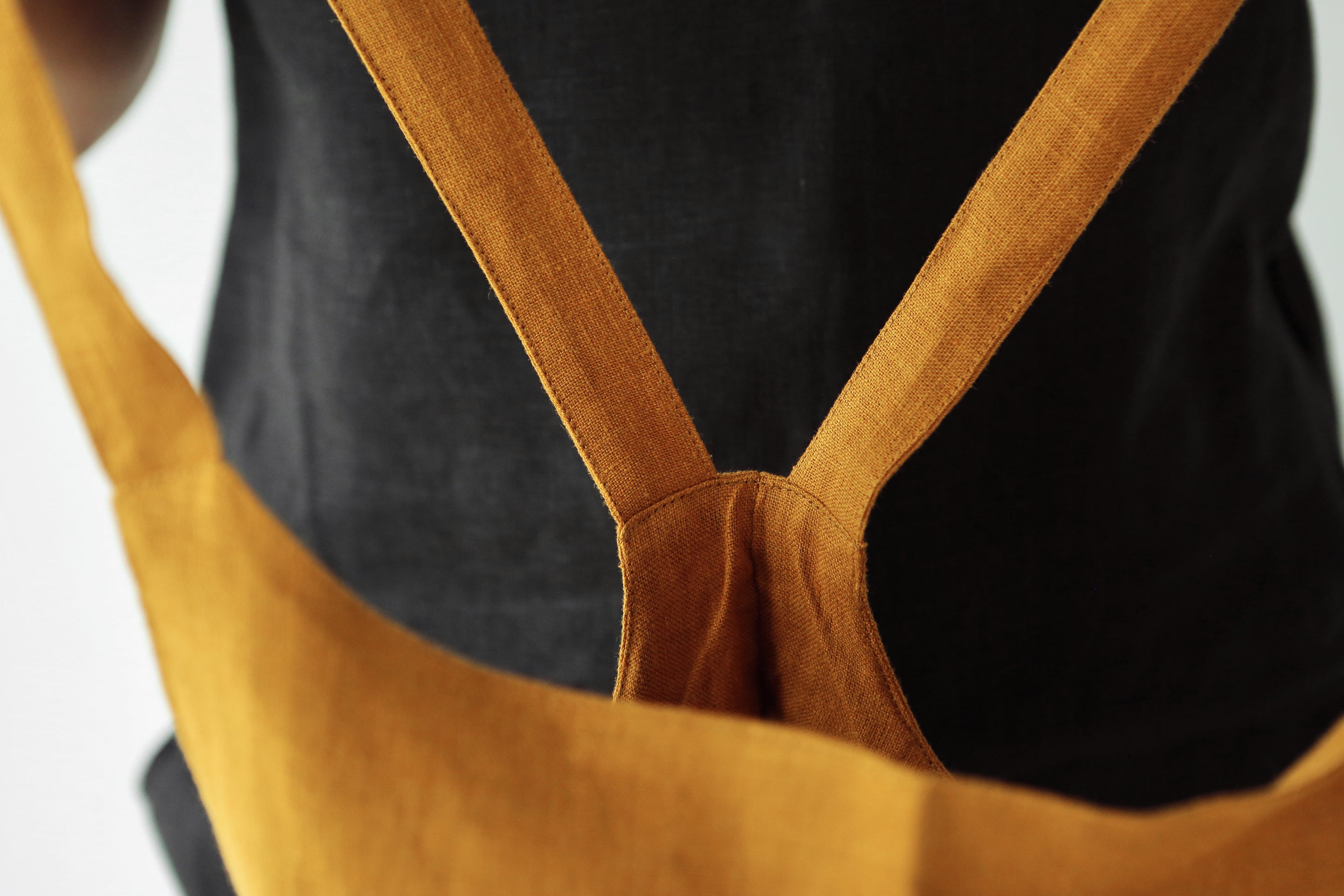 Linen Tote Bag GRANO in Saffron