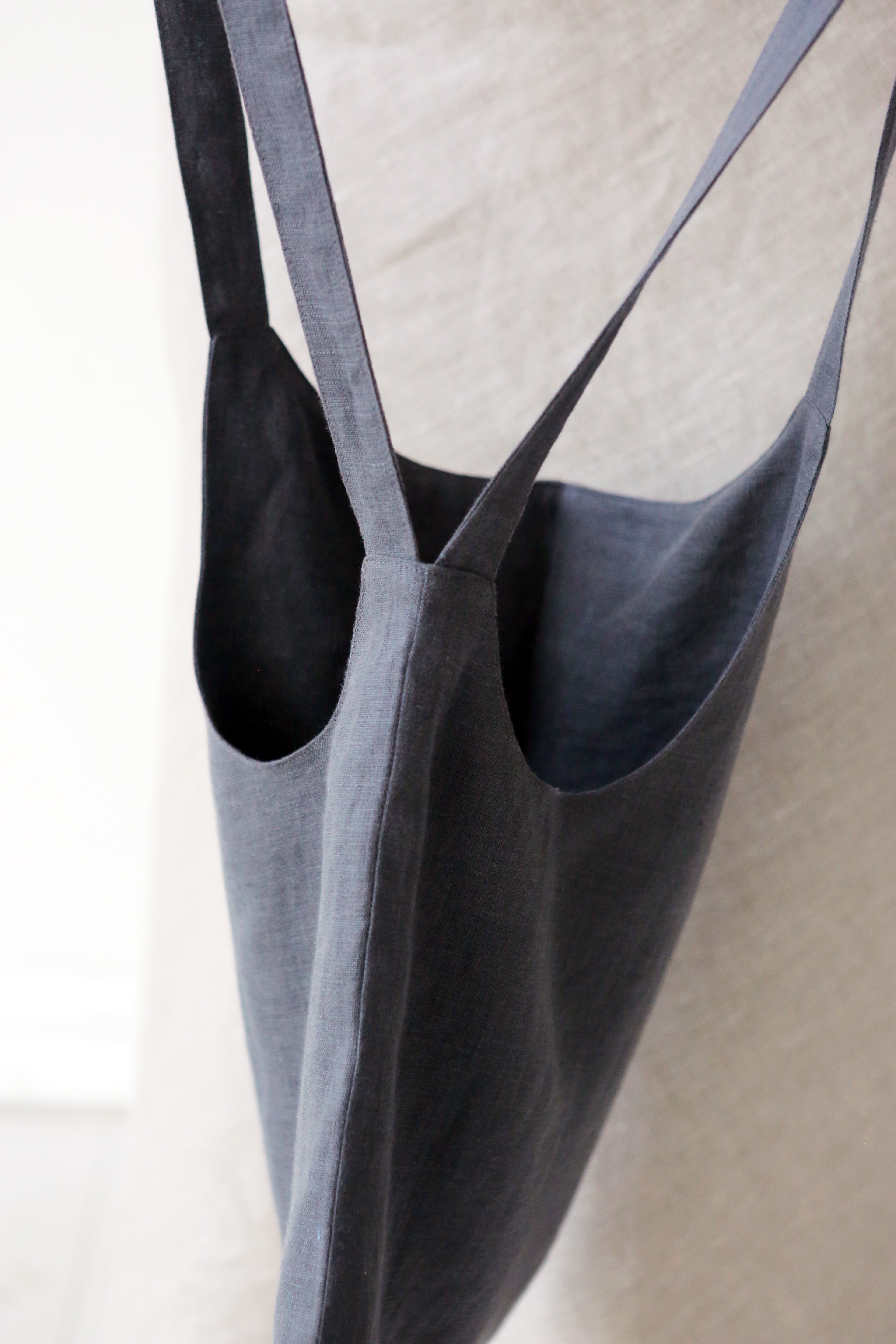 Linen tote bag Double color