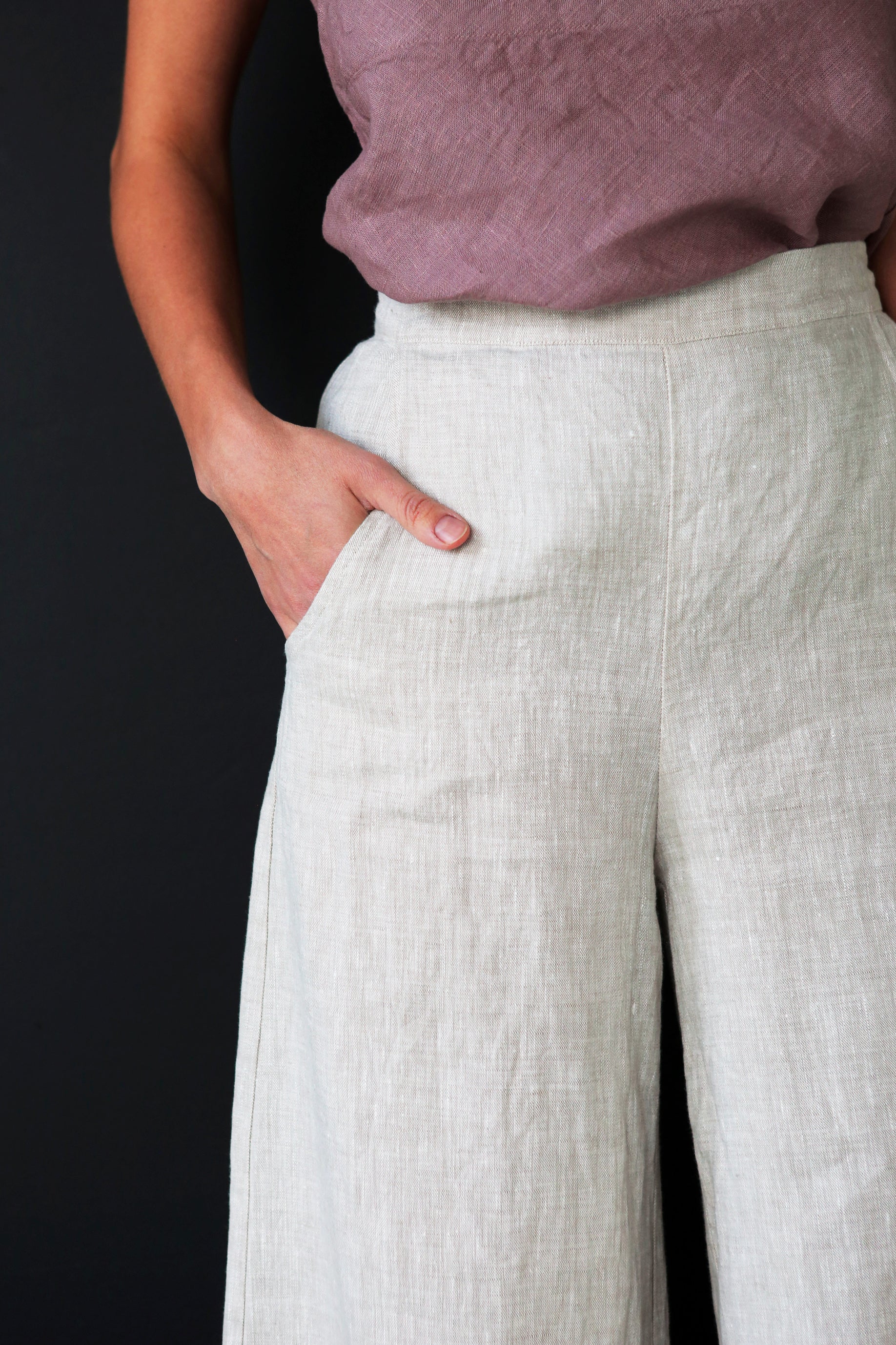 Women’s Linen Сulottes PALMA in Beige