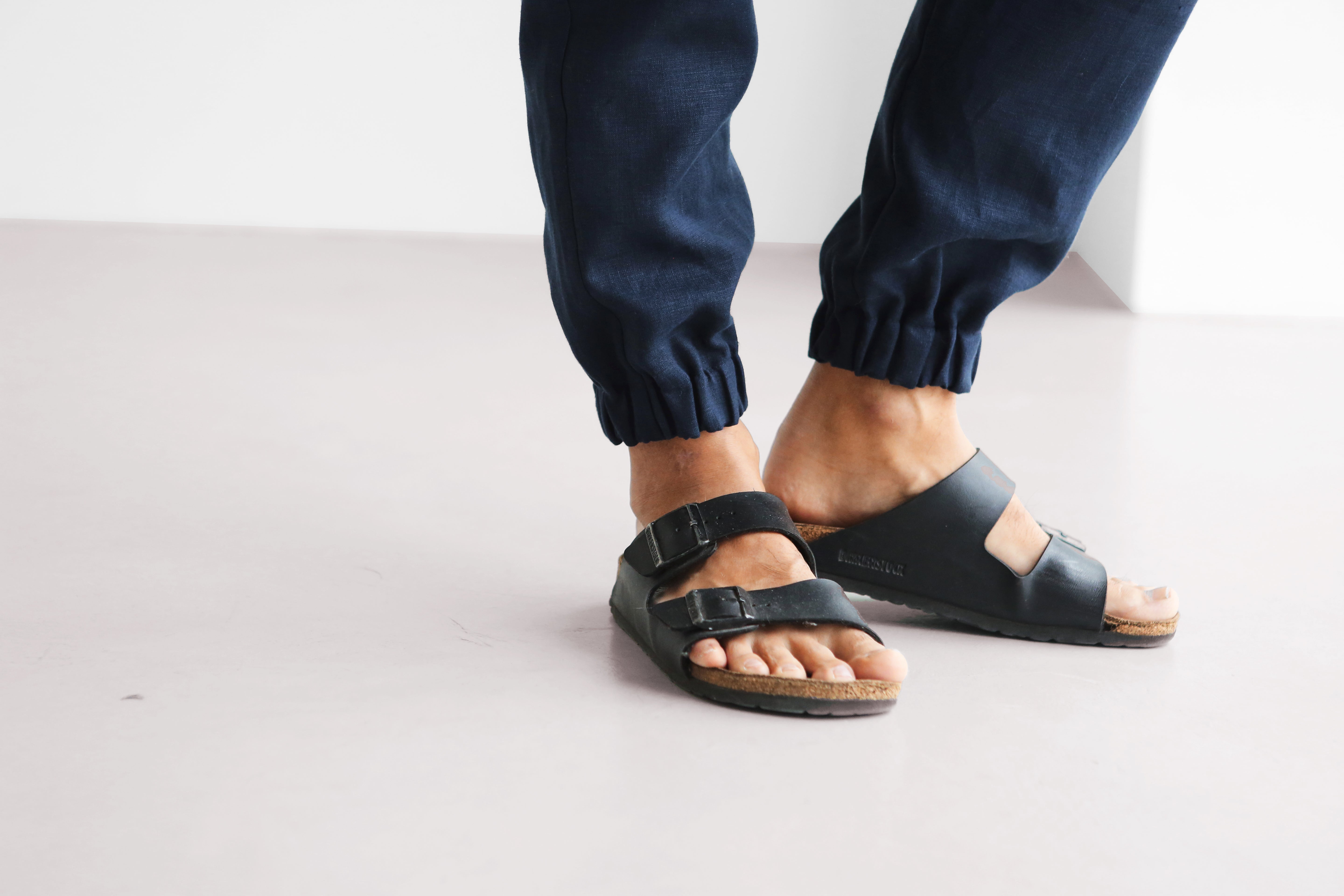 Men’s linen pants MOUNTAIN ASH in Dark blue