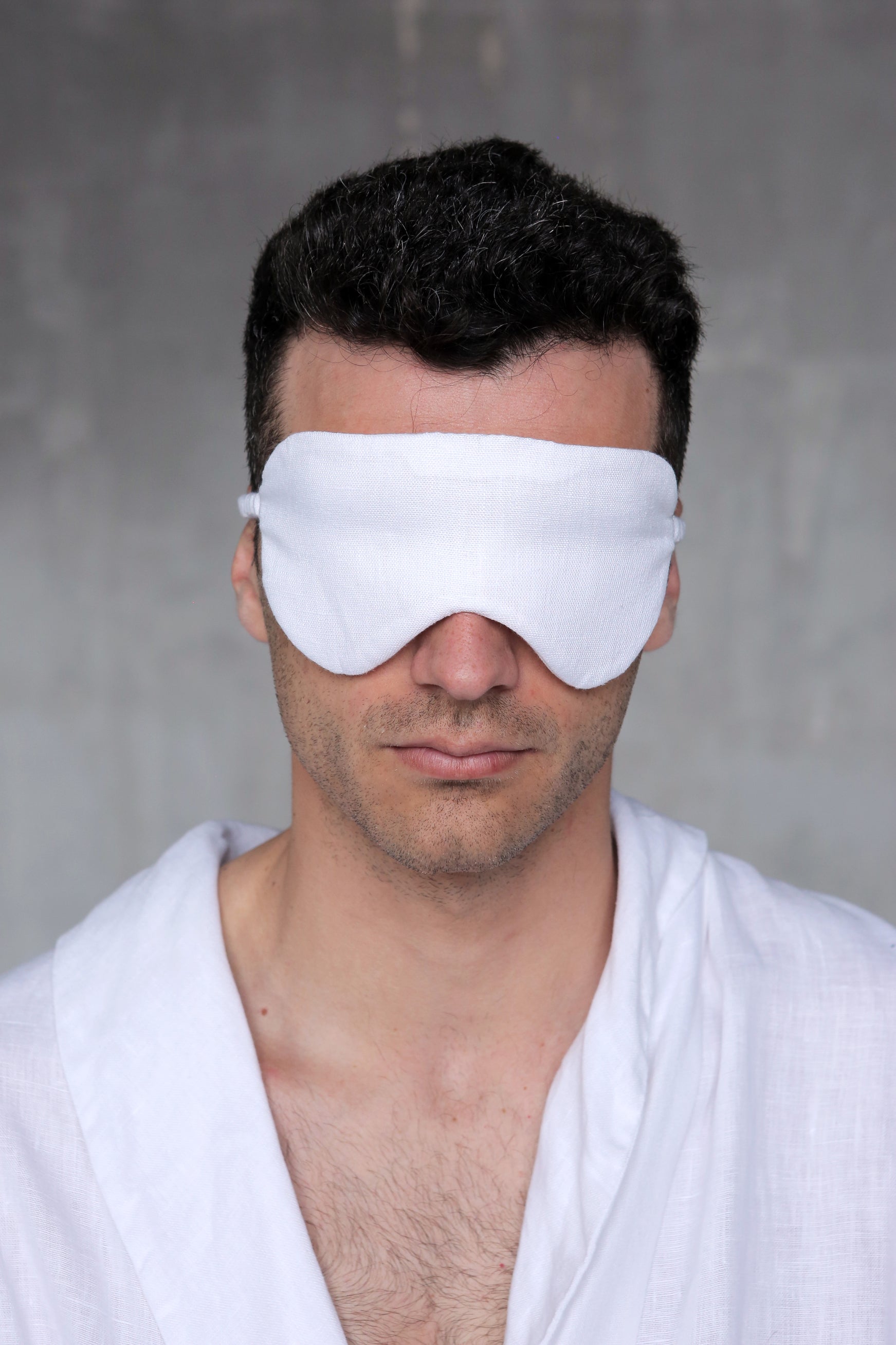 Linen Sleeping Mask OLMOA in White