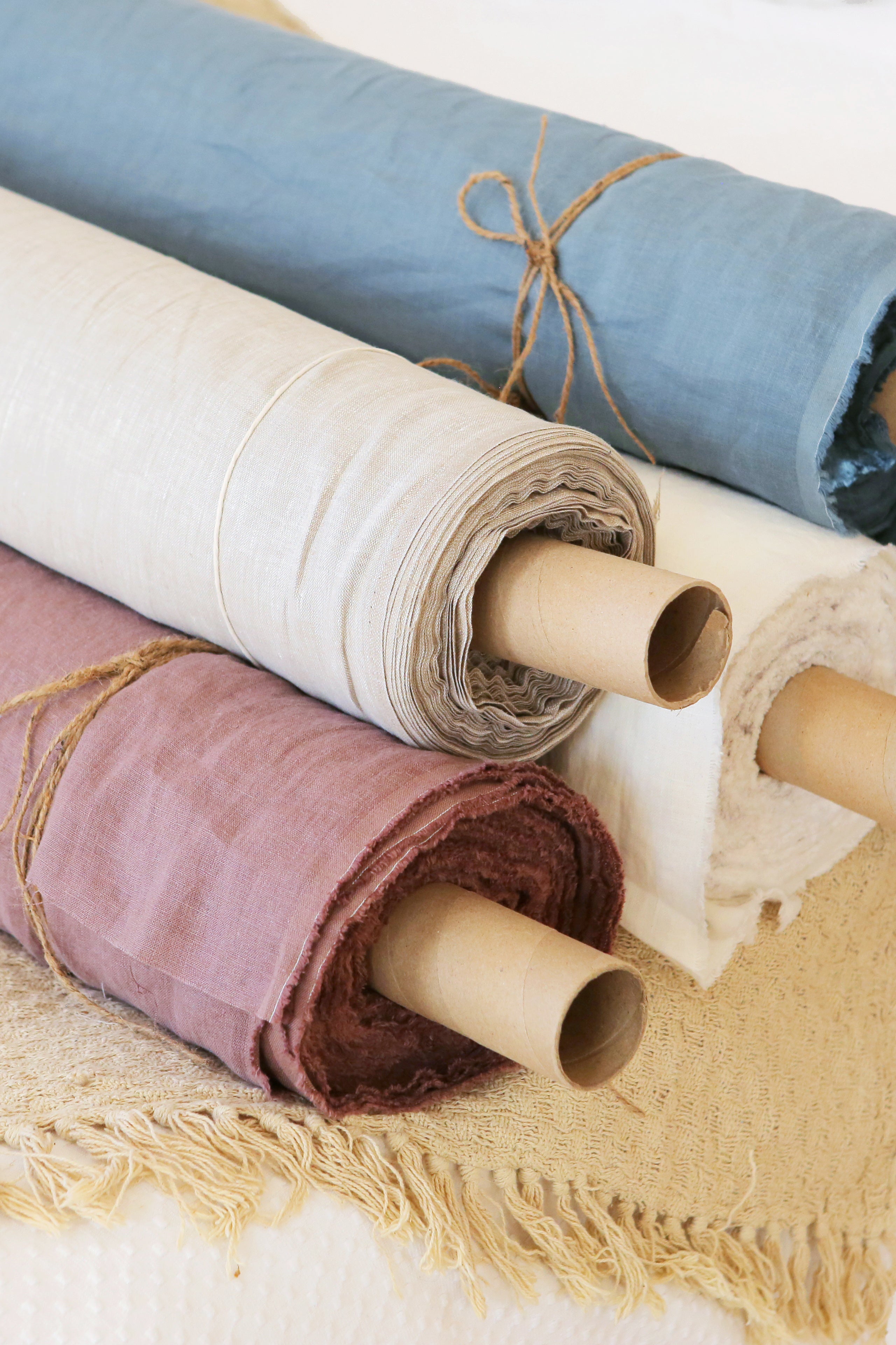 Natural Linen Fabric by the Yard / Meter