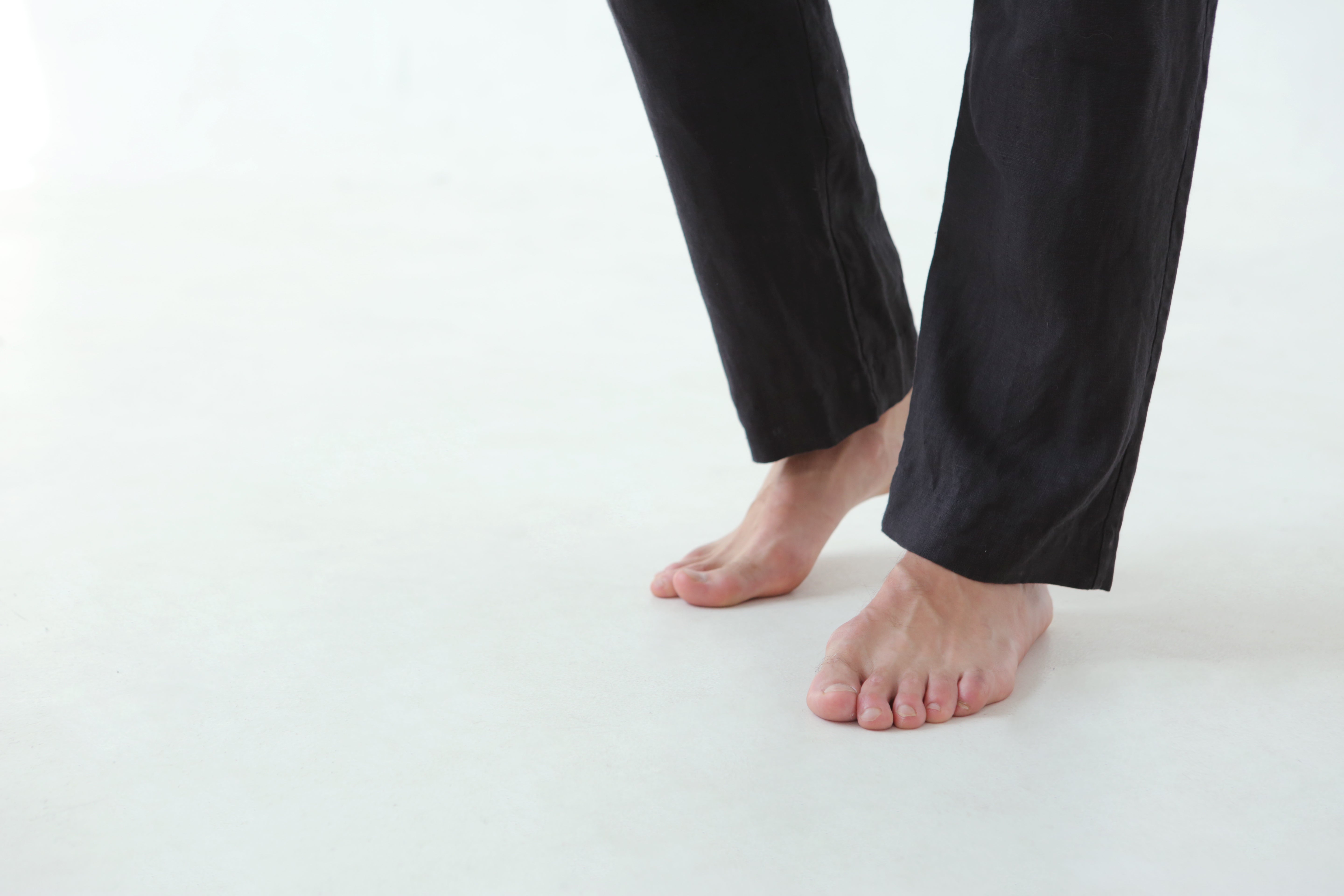 Men’s linen pants ASH in Black