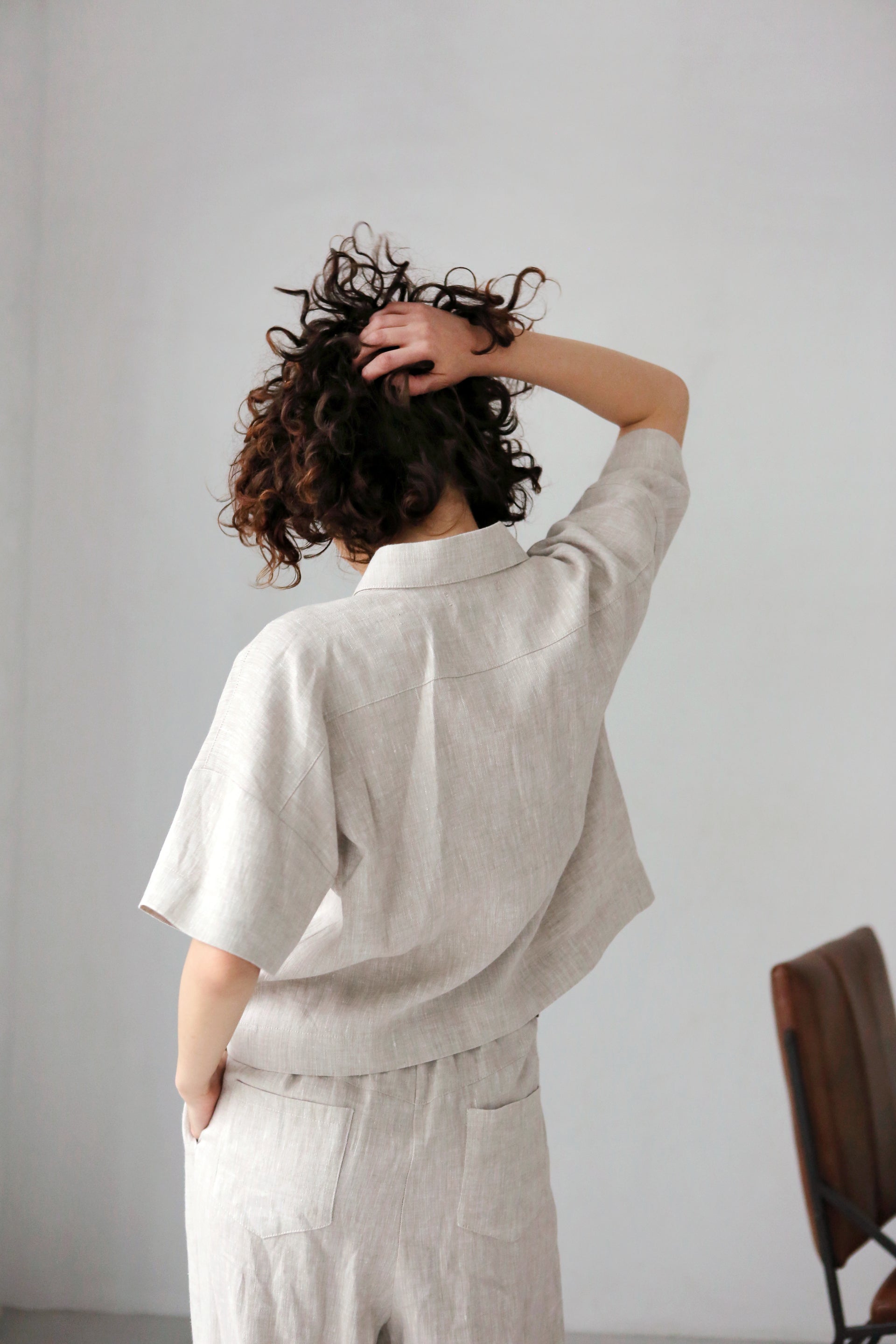 Women’s Linen Shirt RUE in Beige