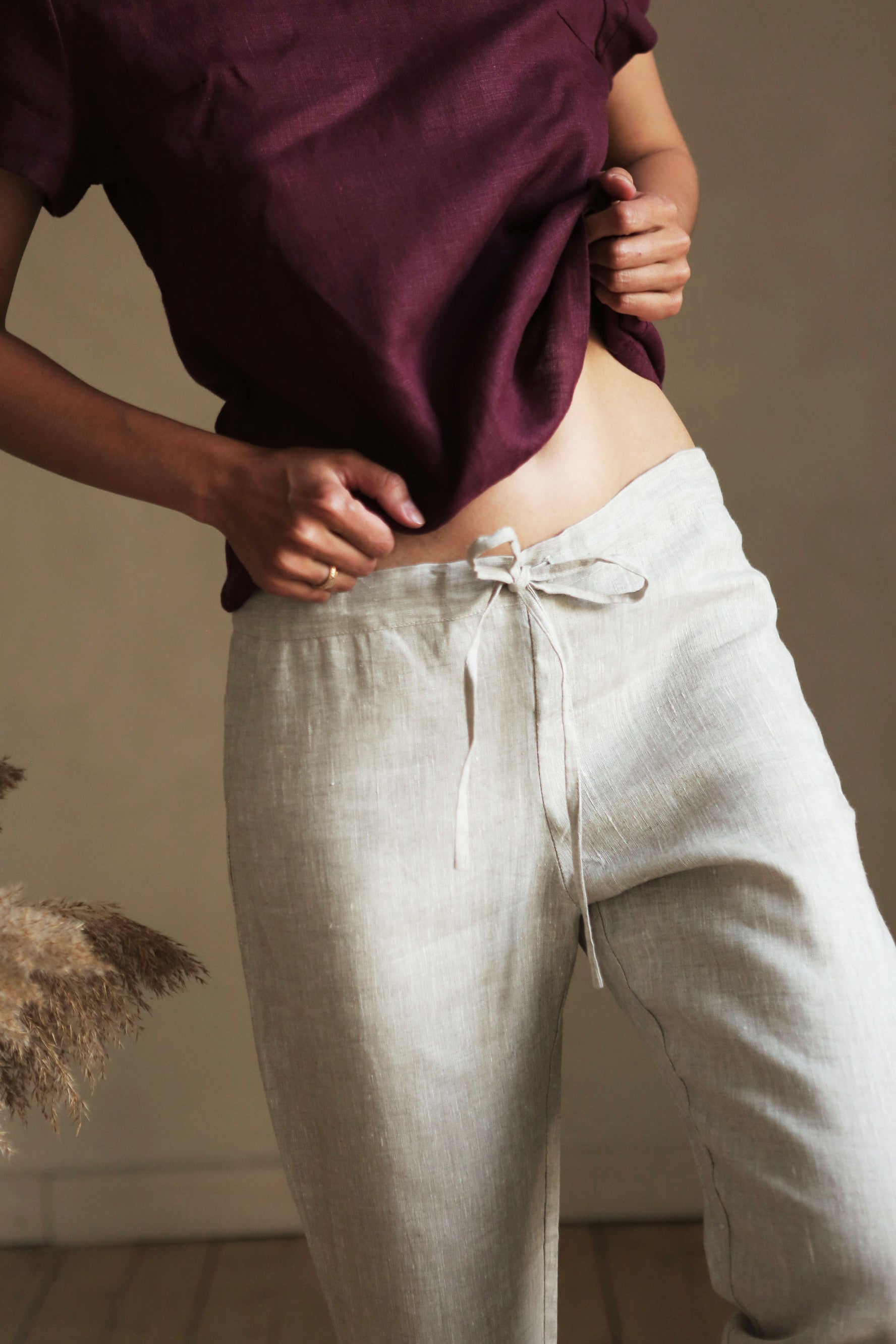 Women’s Linen Pants ANISE in Beige