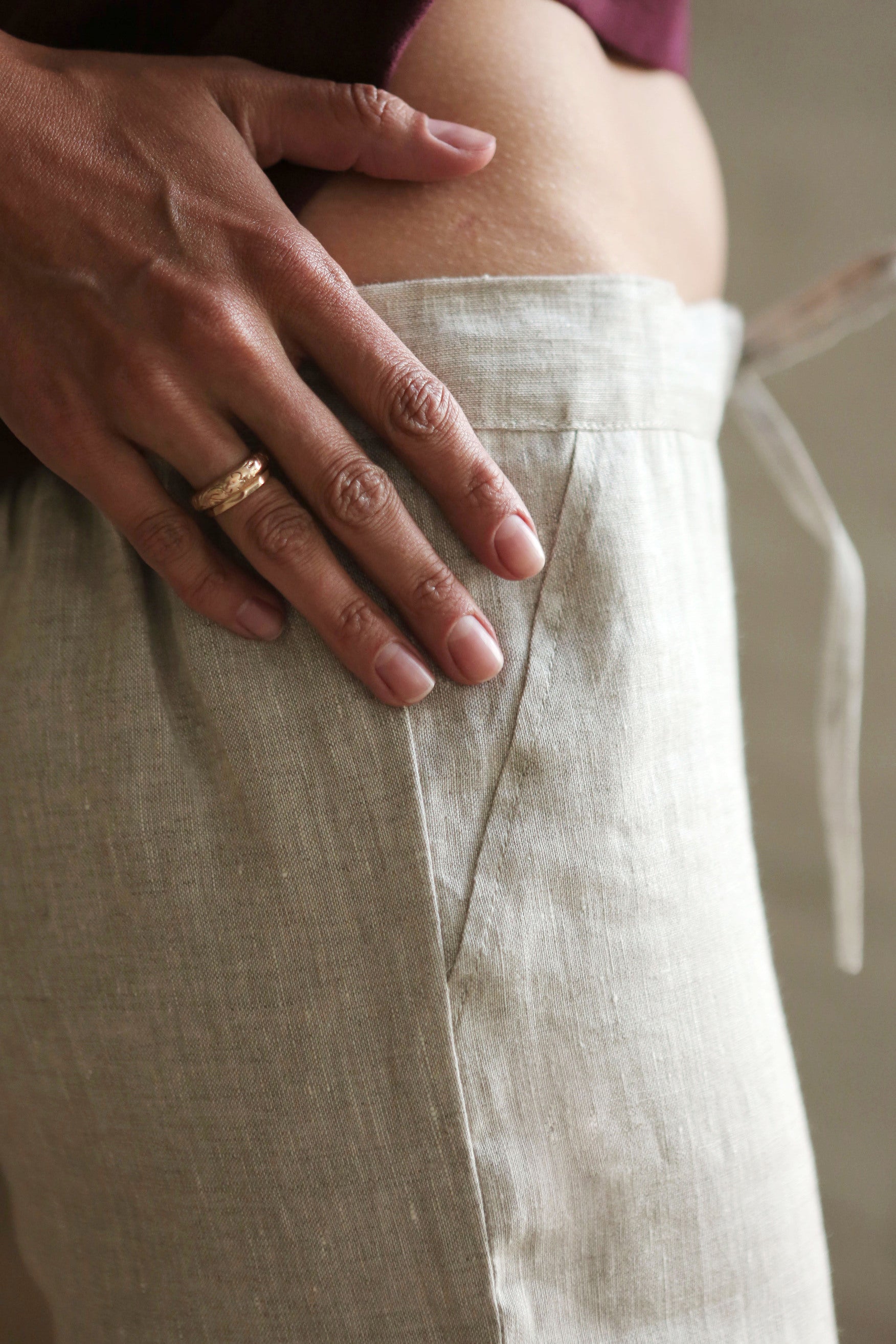 Women’s Linen Pants ANISE in Beige