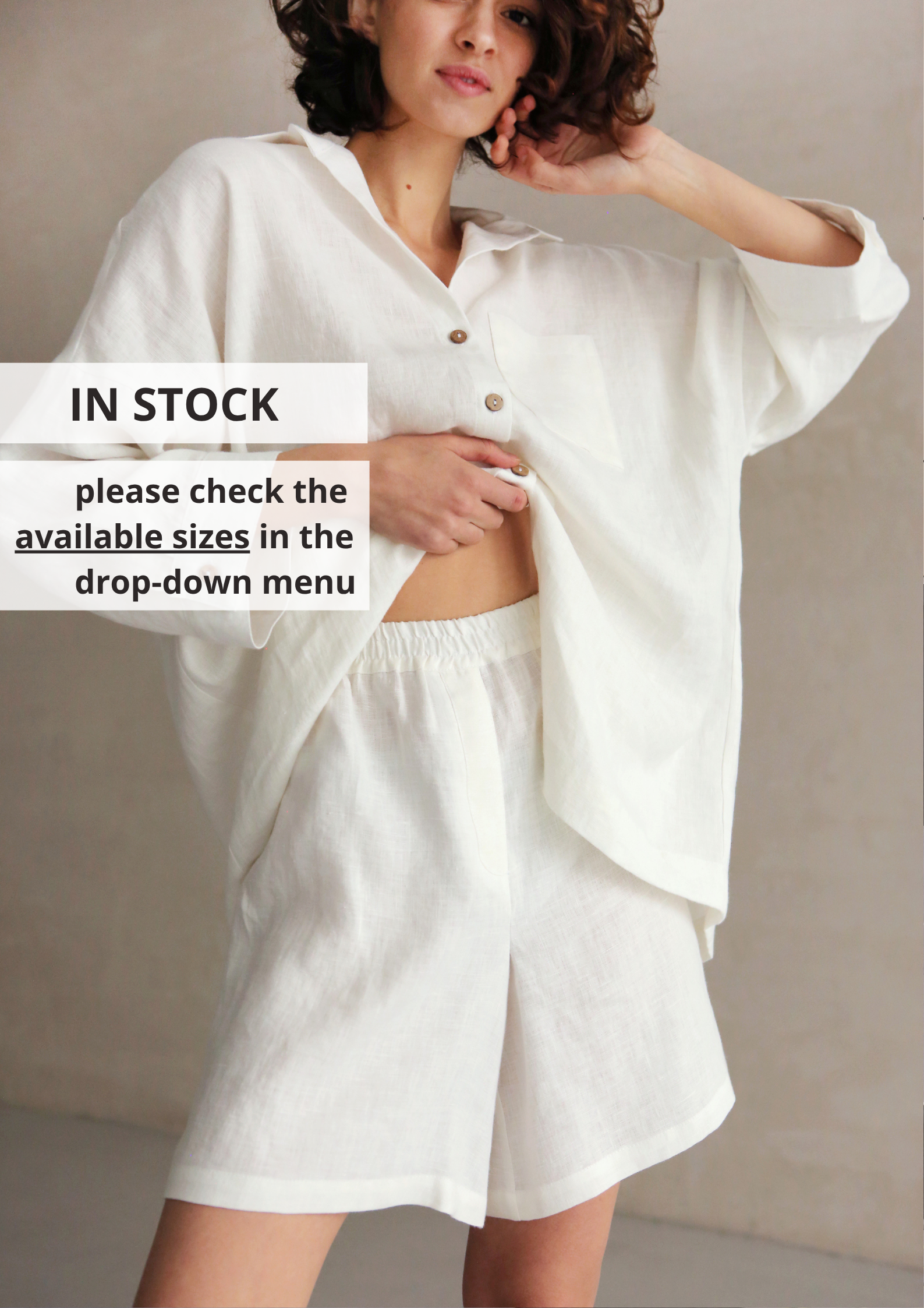 Women’s Linen Shorts VIOLA - IN STOCK