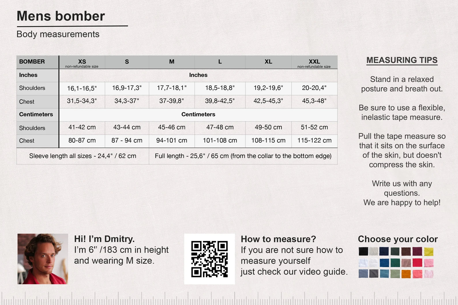 Men’s Linen Bomber MULBERRY in Light grey