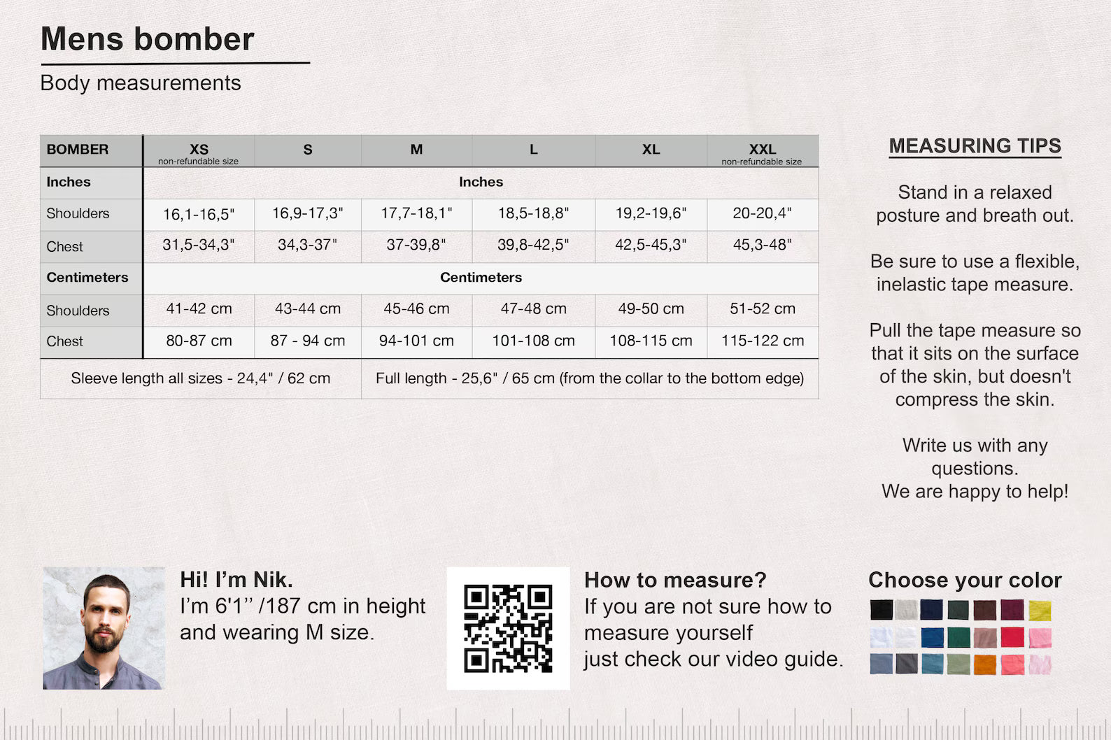 Men’s Linen Bomber MULBERRY in Brown