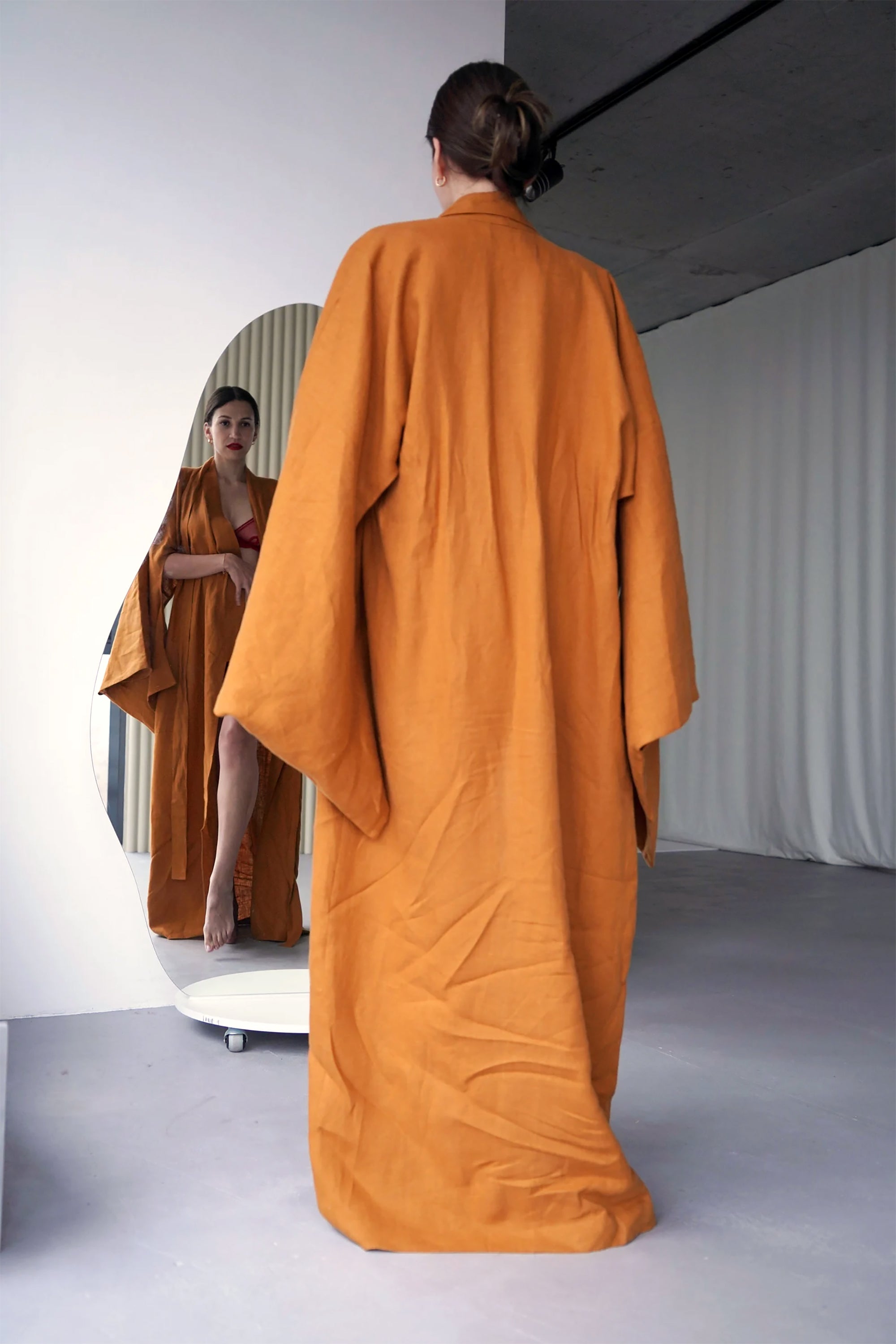 Japanese Style Kimono CAMELIA in Peach