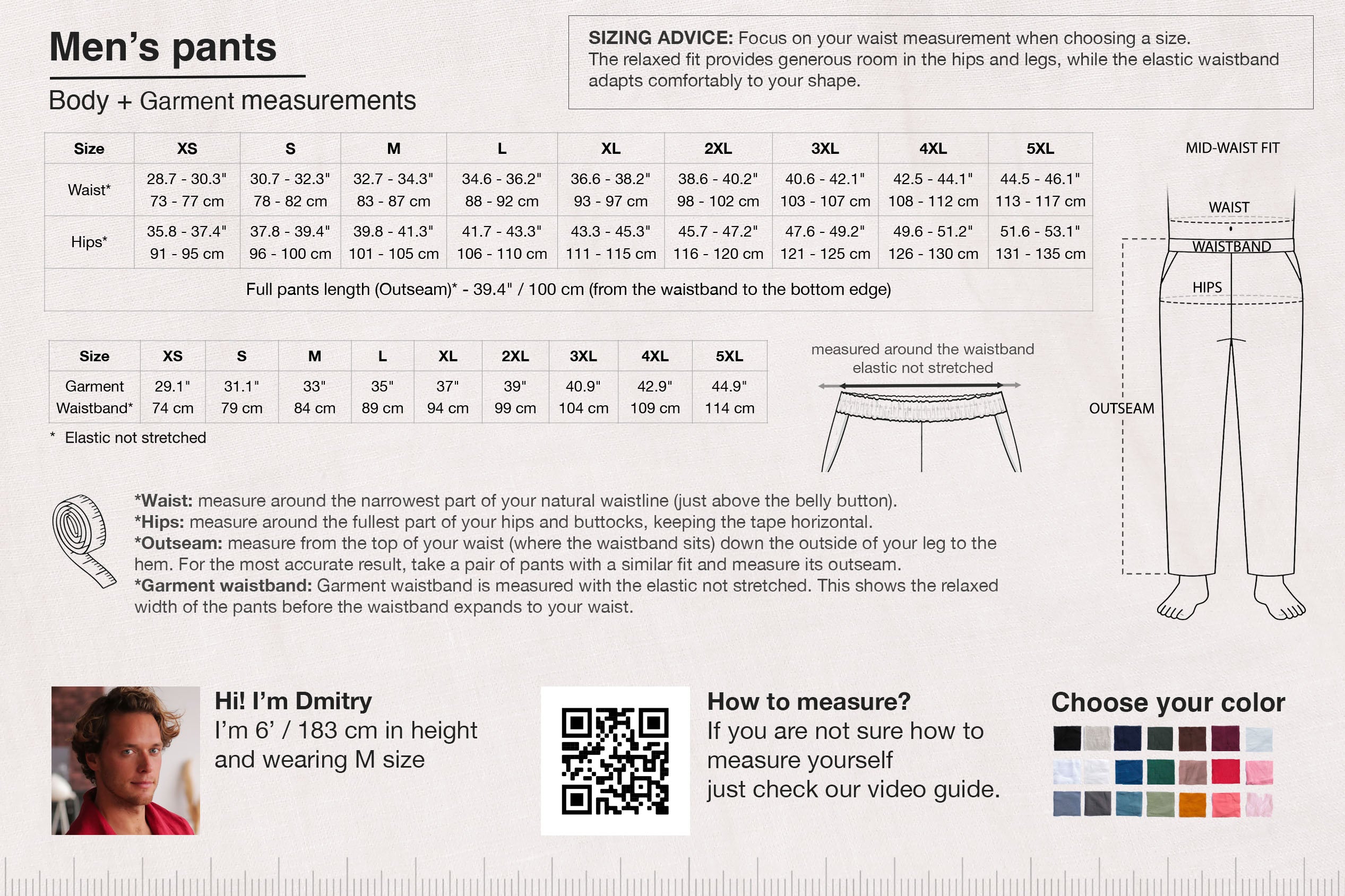 Men’s Linen Pants MOUNTAIN ASH in White
