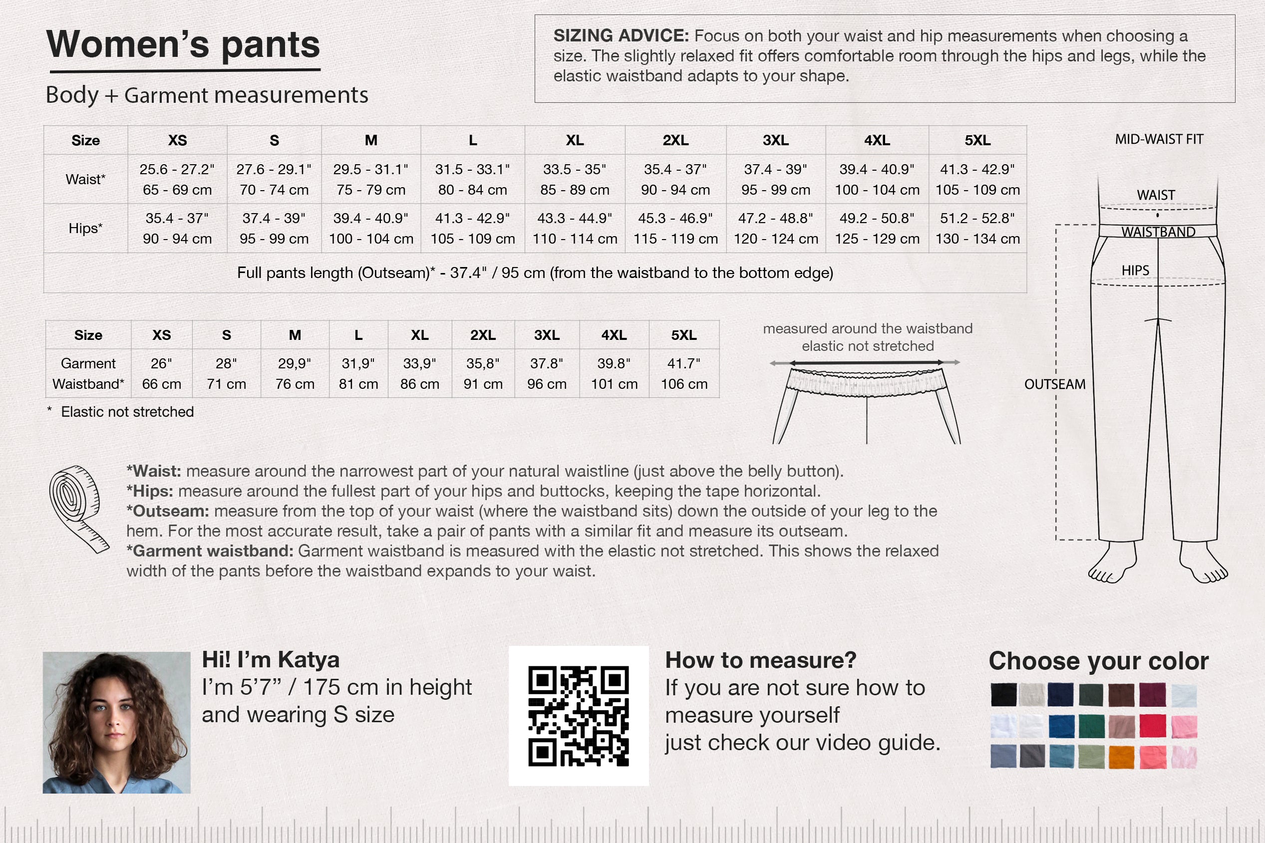 Women’s Linen Pants ANISE in Burgundy