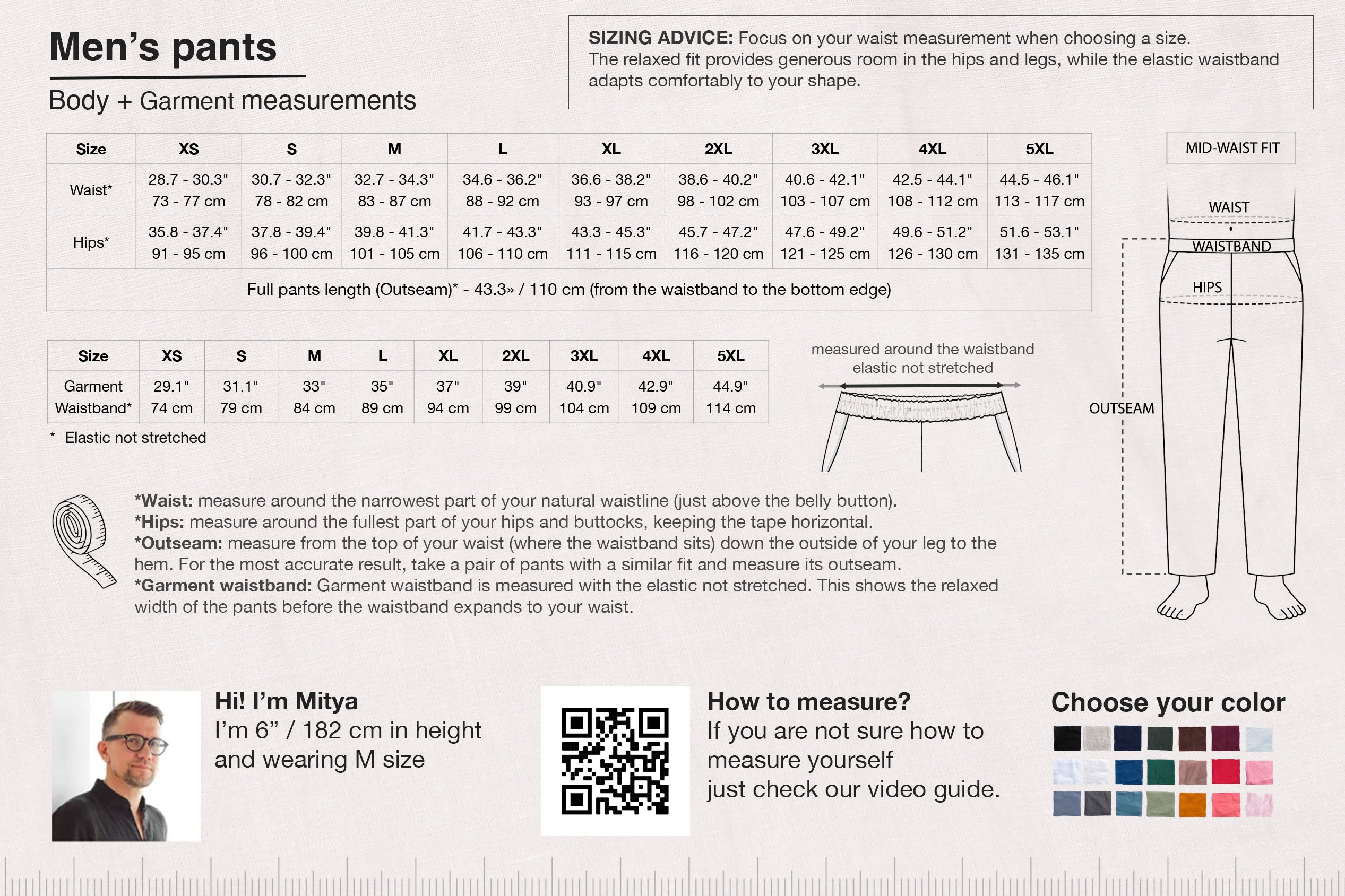 Harem Linen Pants ANDO in Dark grey