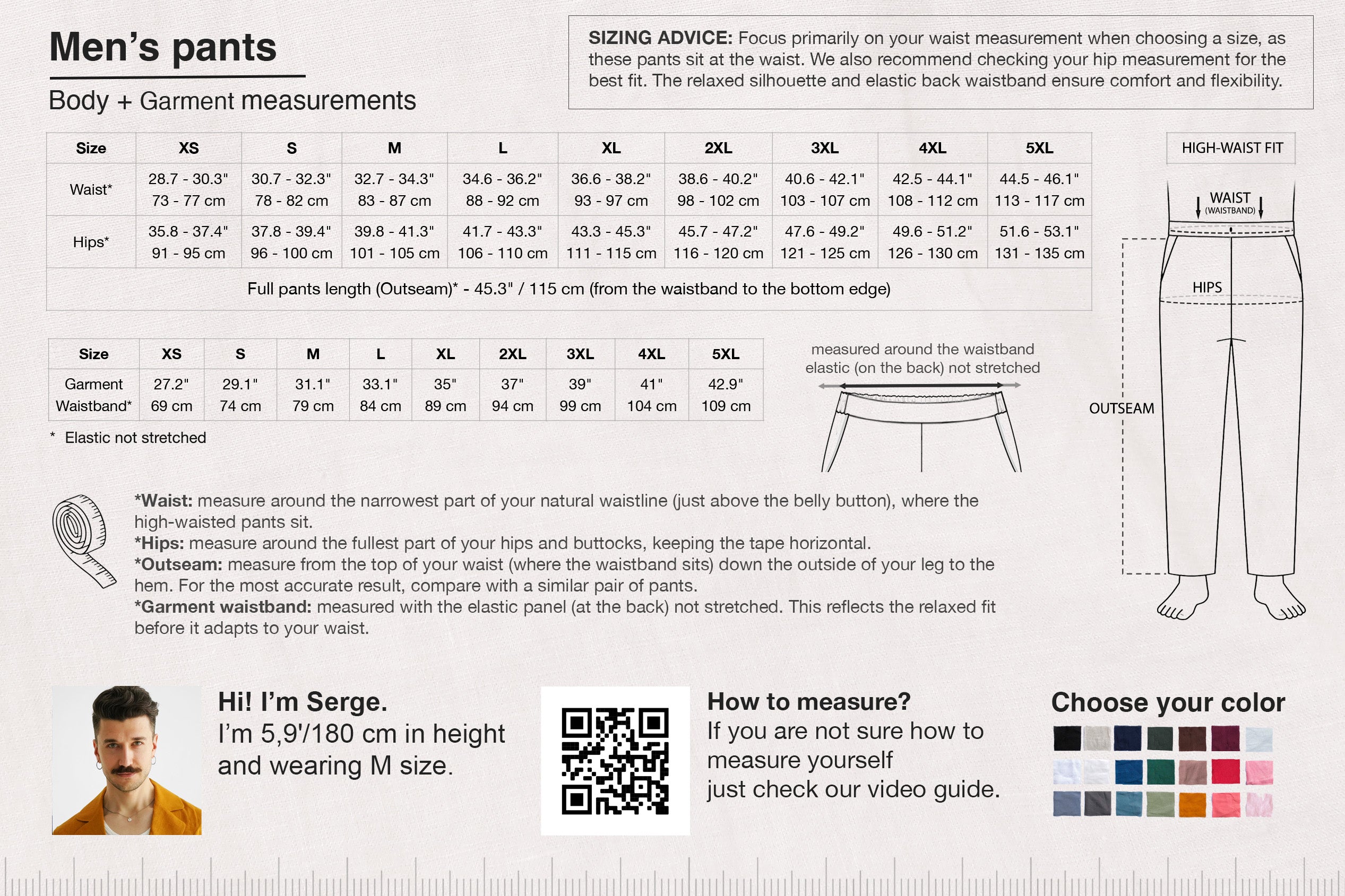 Palazzo Linen Pants ASPEN in Beige