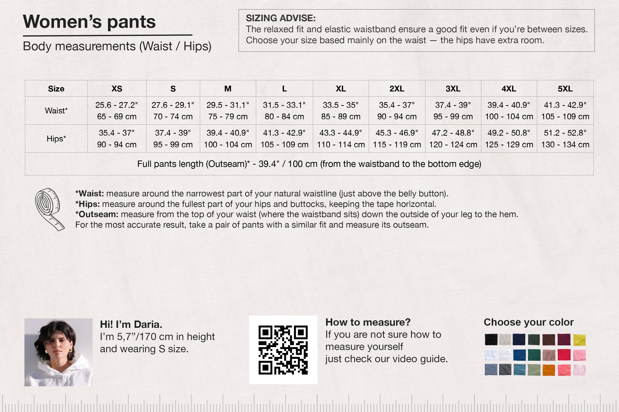 Women’s Wide-leg Linen Pants THUME in Brown